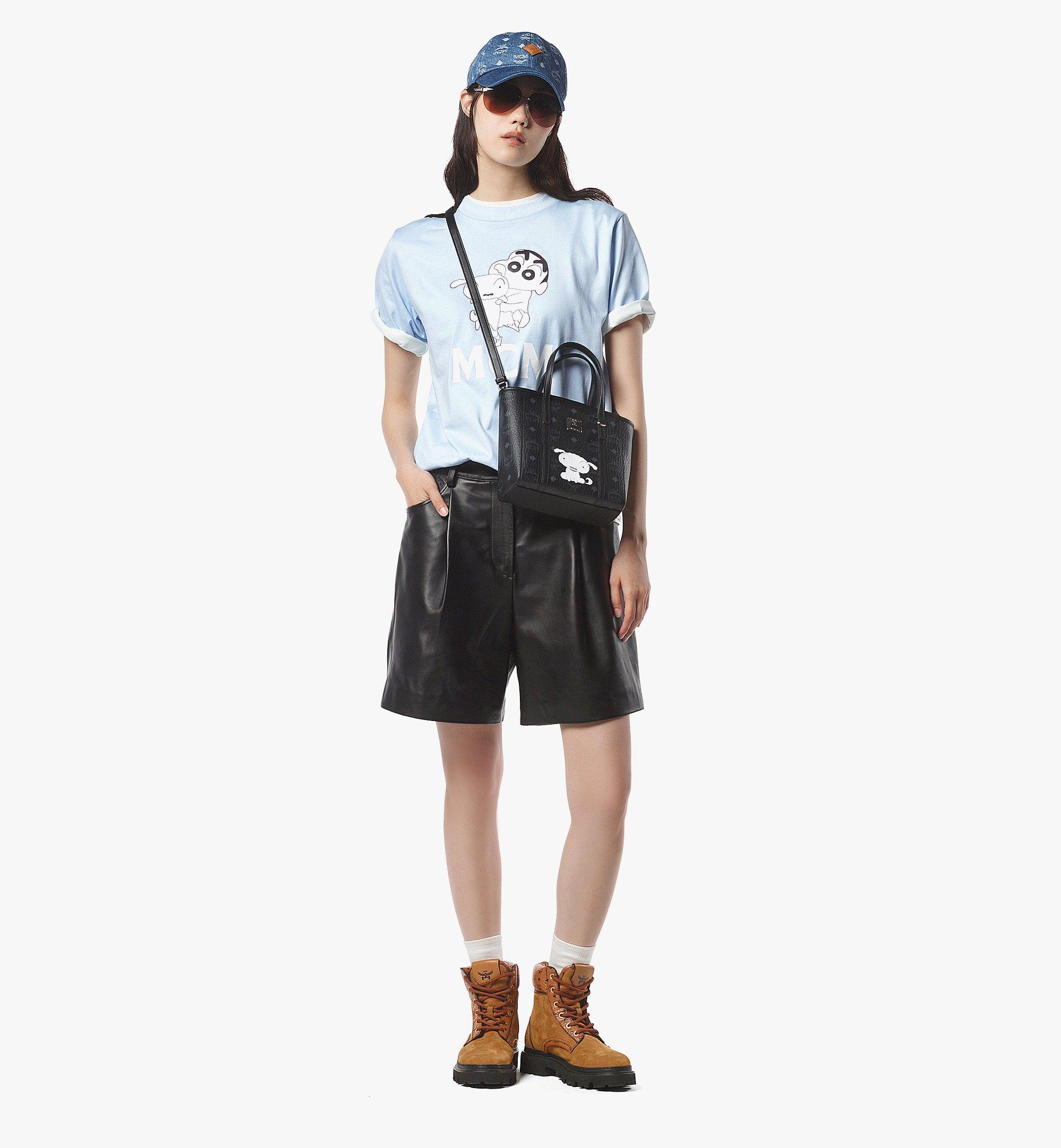 Mini MCM X CRAYON SHIN-CHAN Toni Top-Zip Shopper in Visetos
