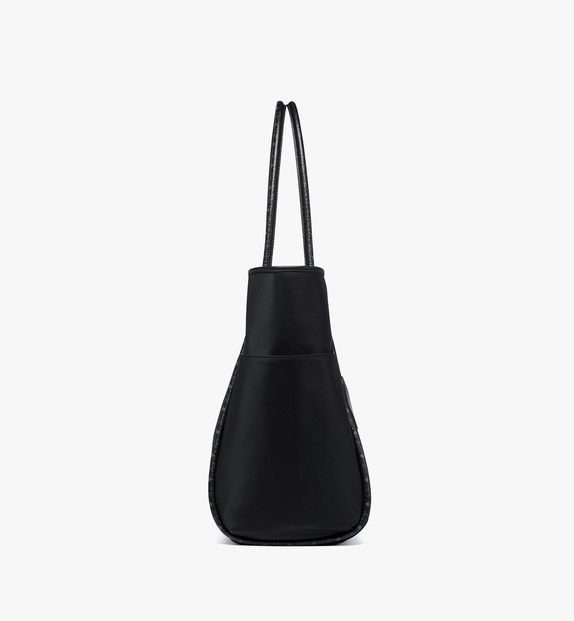 MCM Aren Shopper in ECONYL® and Leather Black MWPFATA01BK001 Alternate View 1