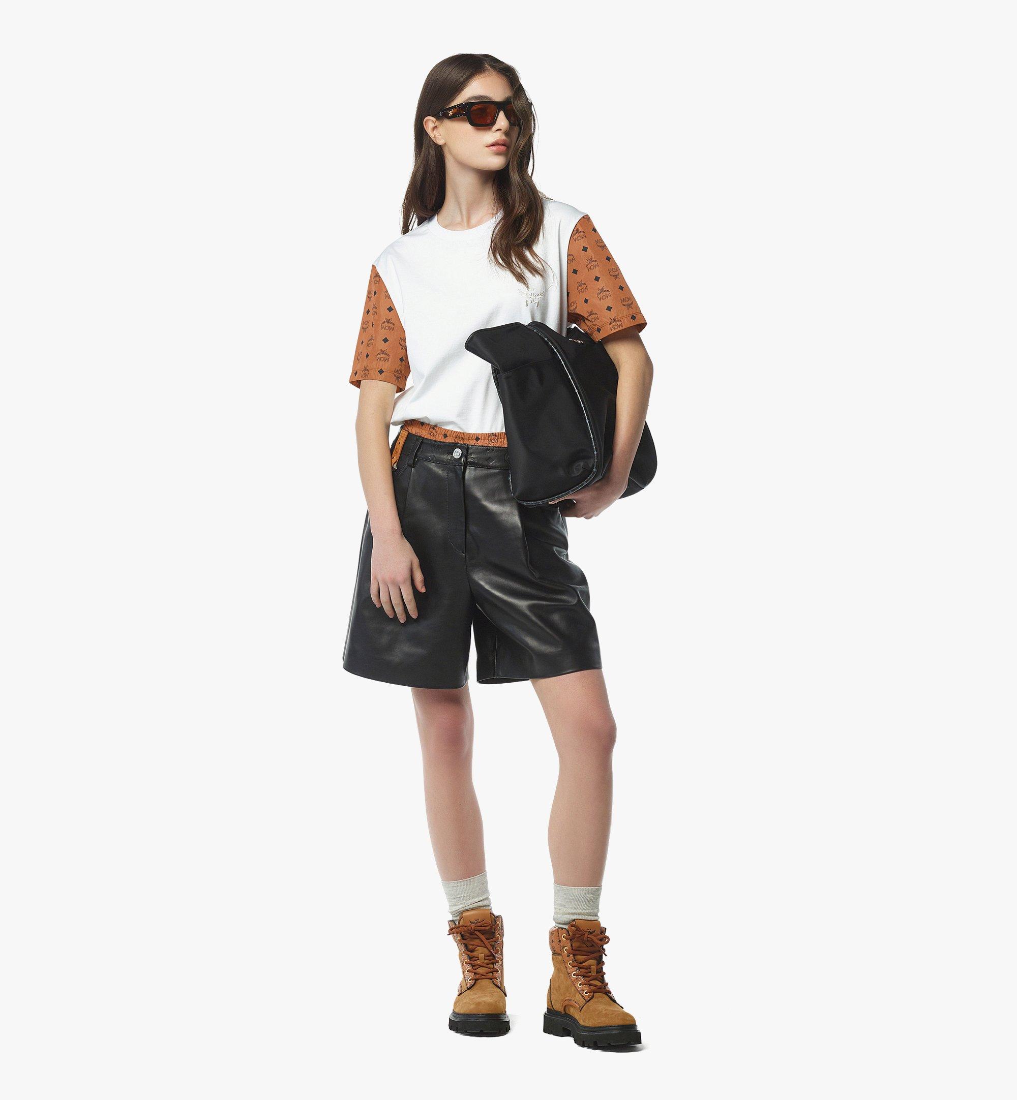 MCM Aren Shopper in ECONYL® and Leather Black MWPFATA01BK001 Alternate View 5