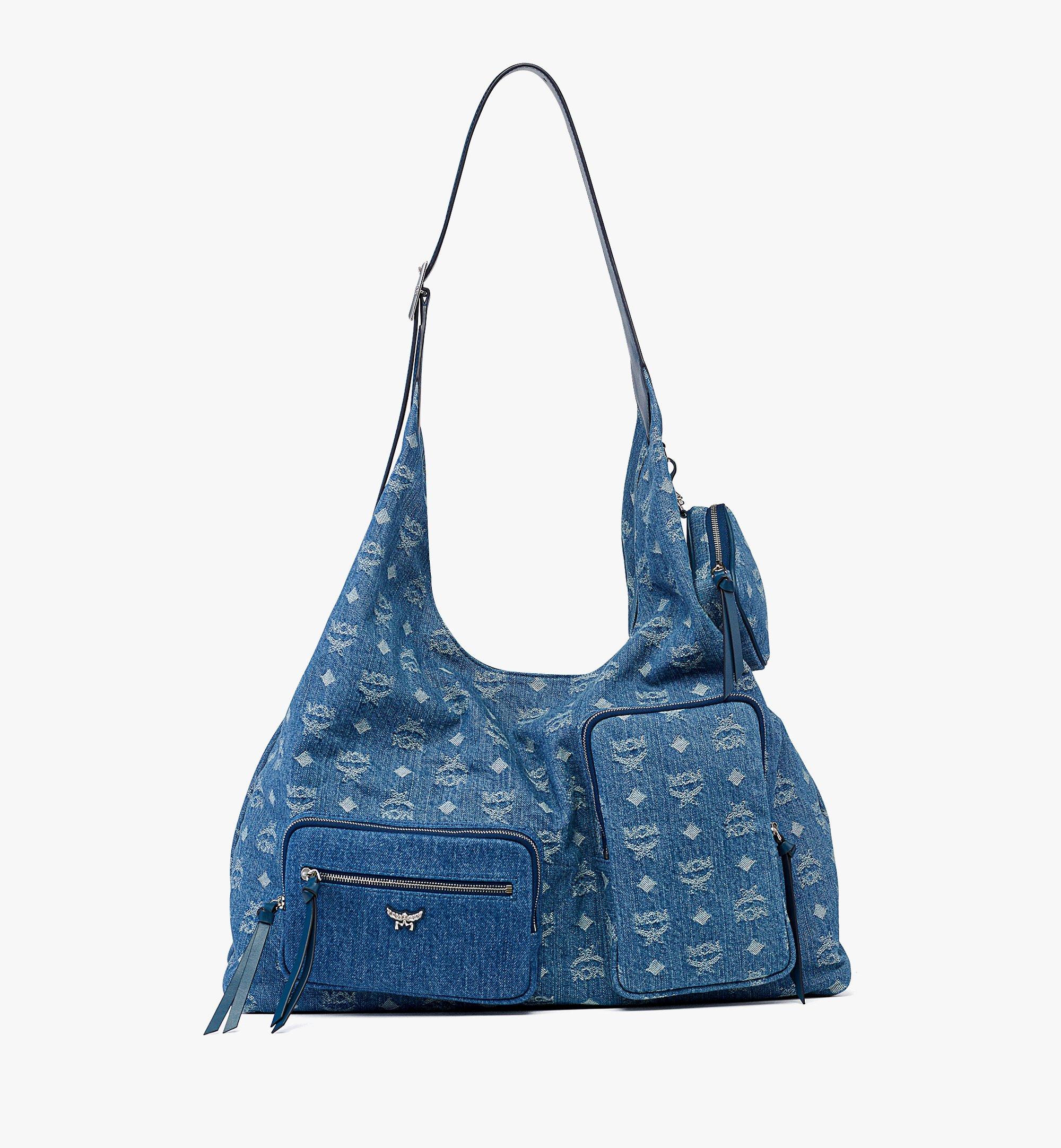 Aren Multi-Shopper in Monogram Denim Jacquard