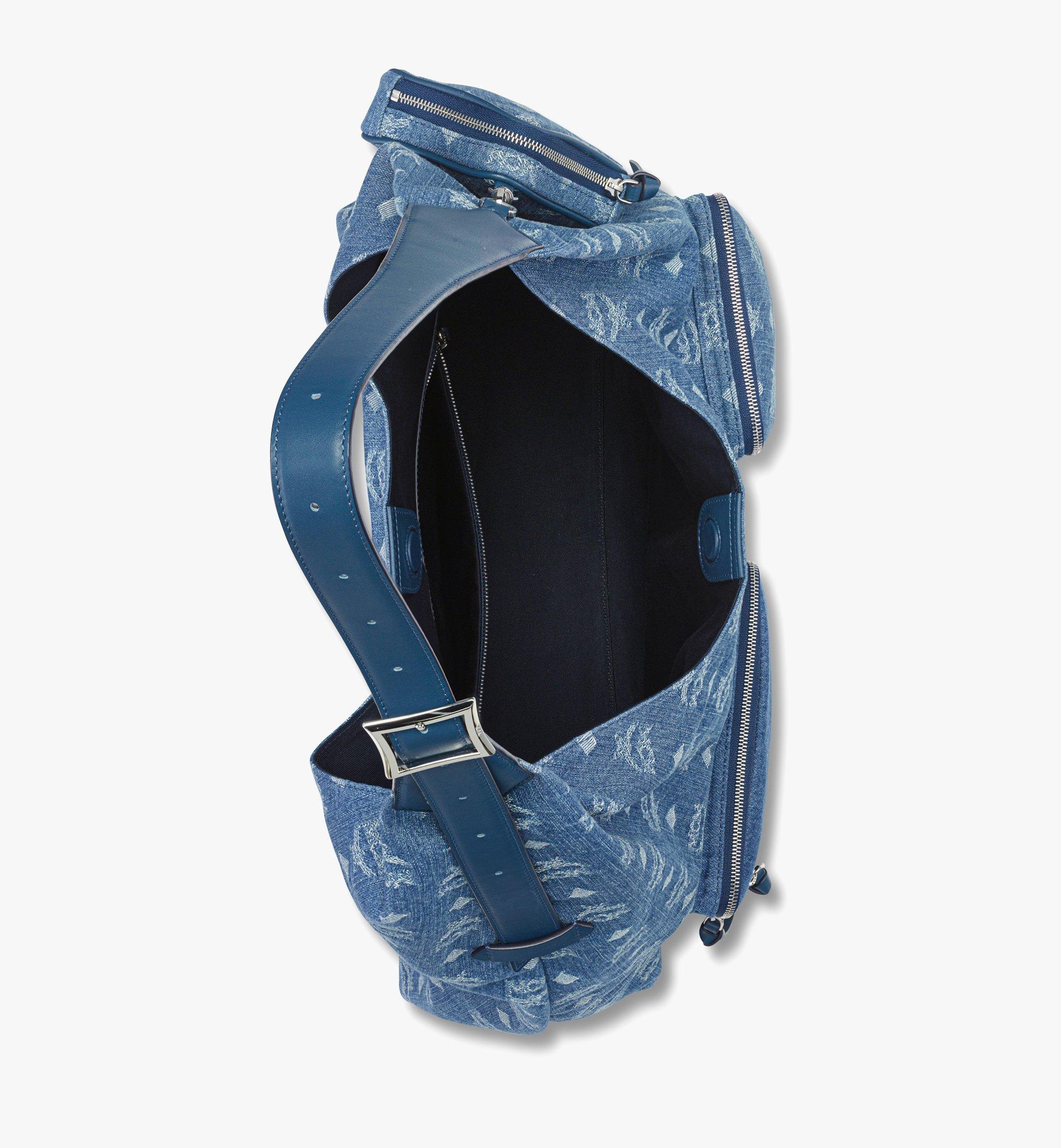 MCM Aren Multi-Shopper in Monogram Denim Jacquard Blue MWPFATA03HD001 Alternate View 2