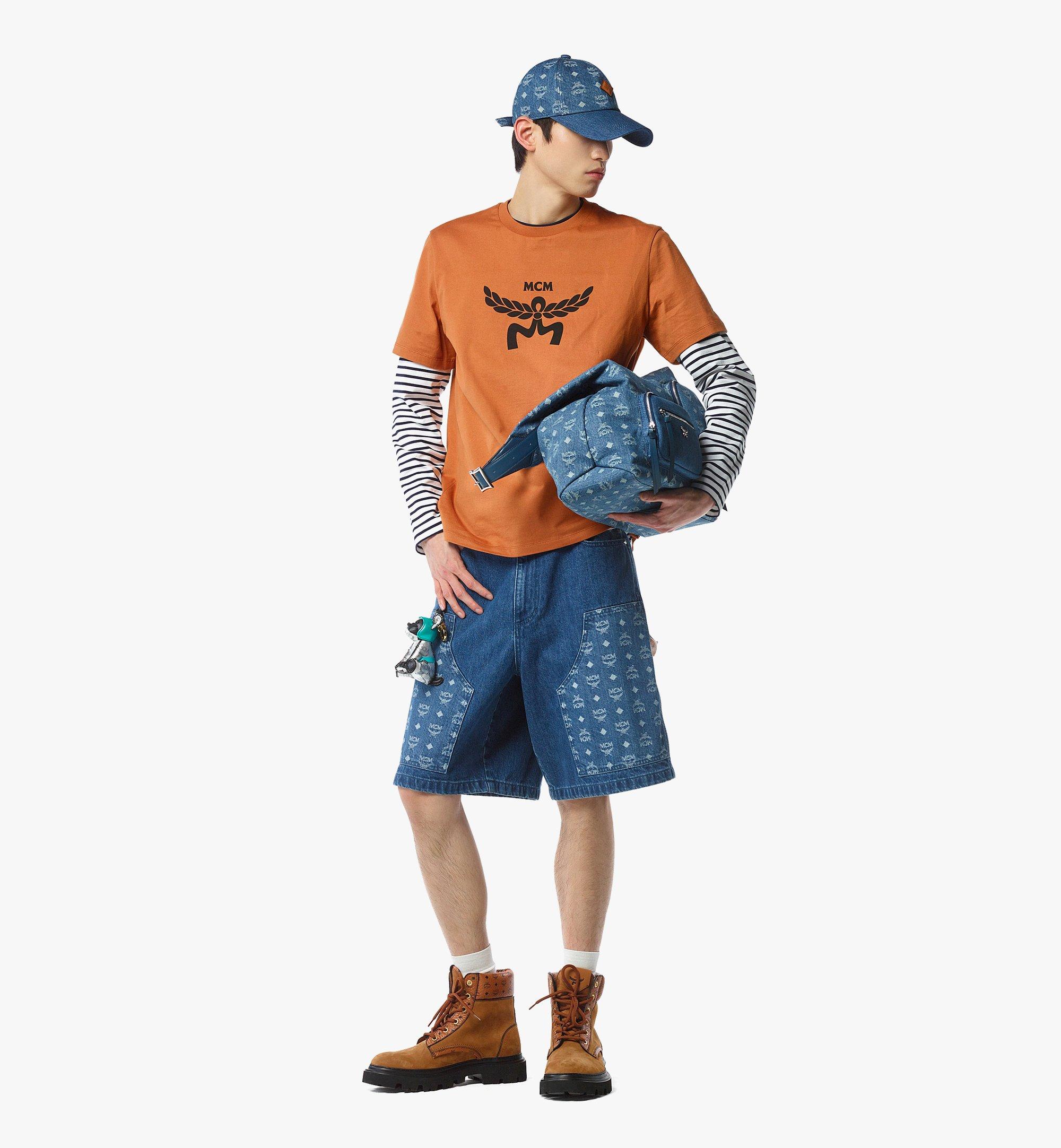 MCM Aren Multi-Shopper in Monogram Denim Jacquard Blue MWPFATA03HD001 Alternate View 5