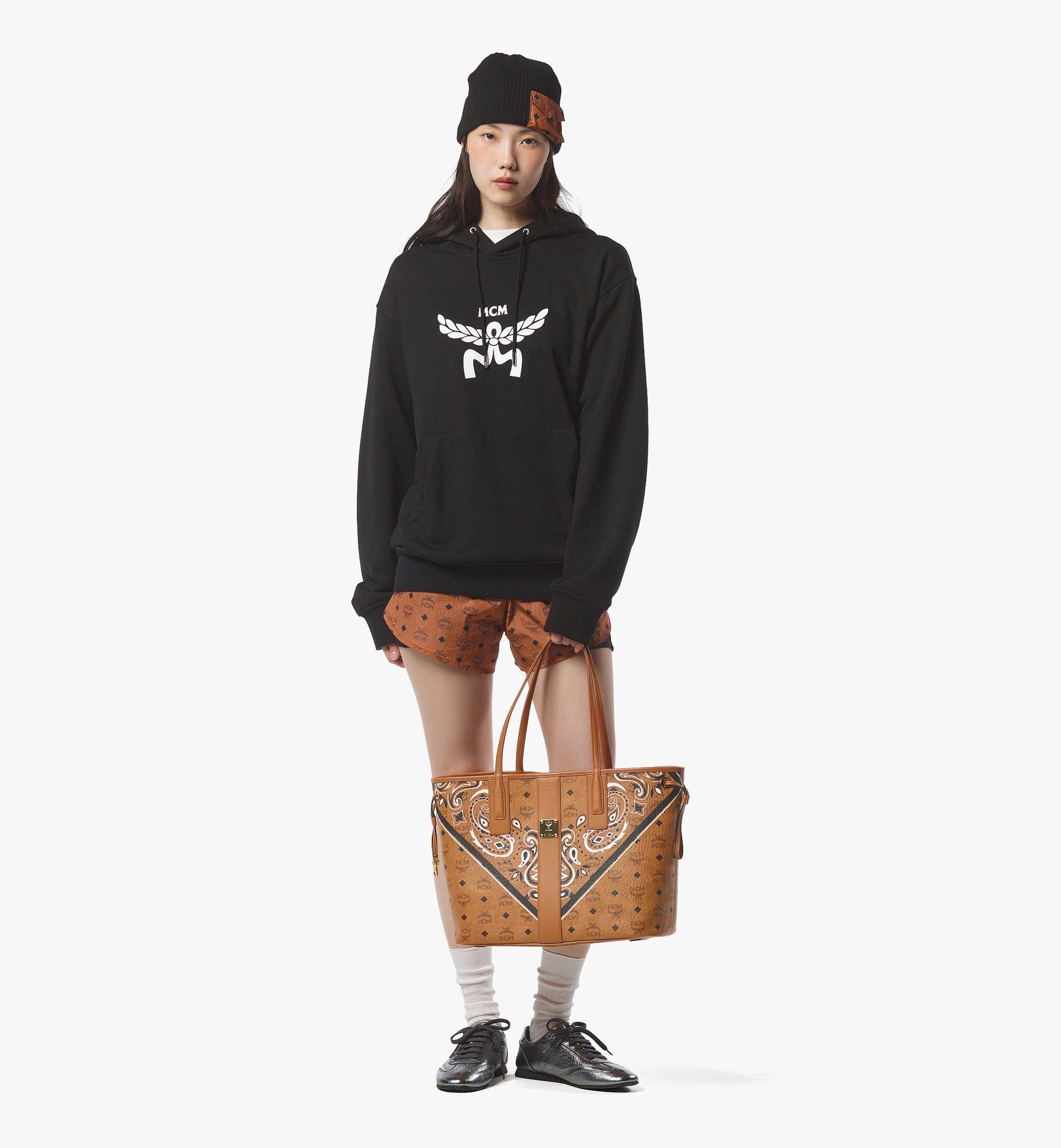 Medium Reversible Liz Shopper in Bandana Visetos Cognac