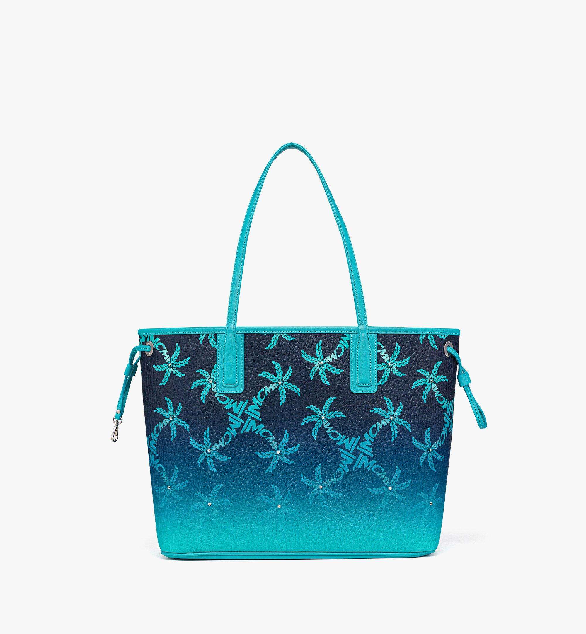 Sac cabas Liz en toile à monogramme palmier clouté