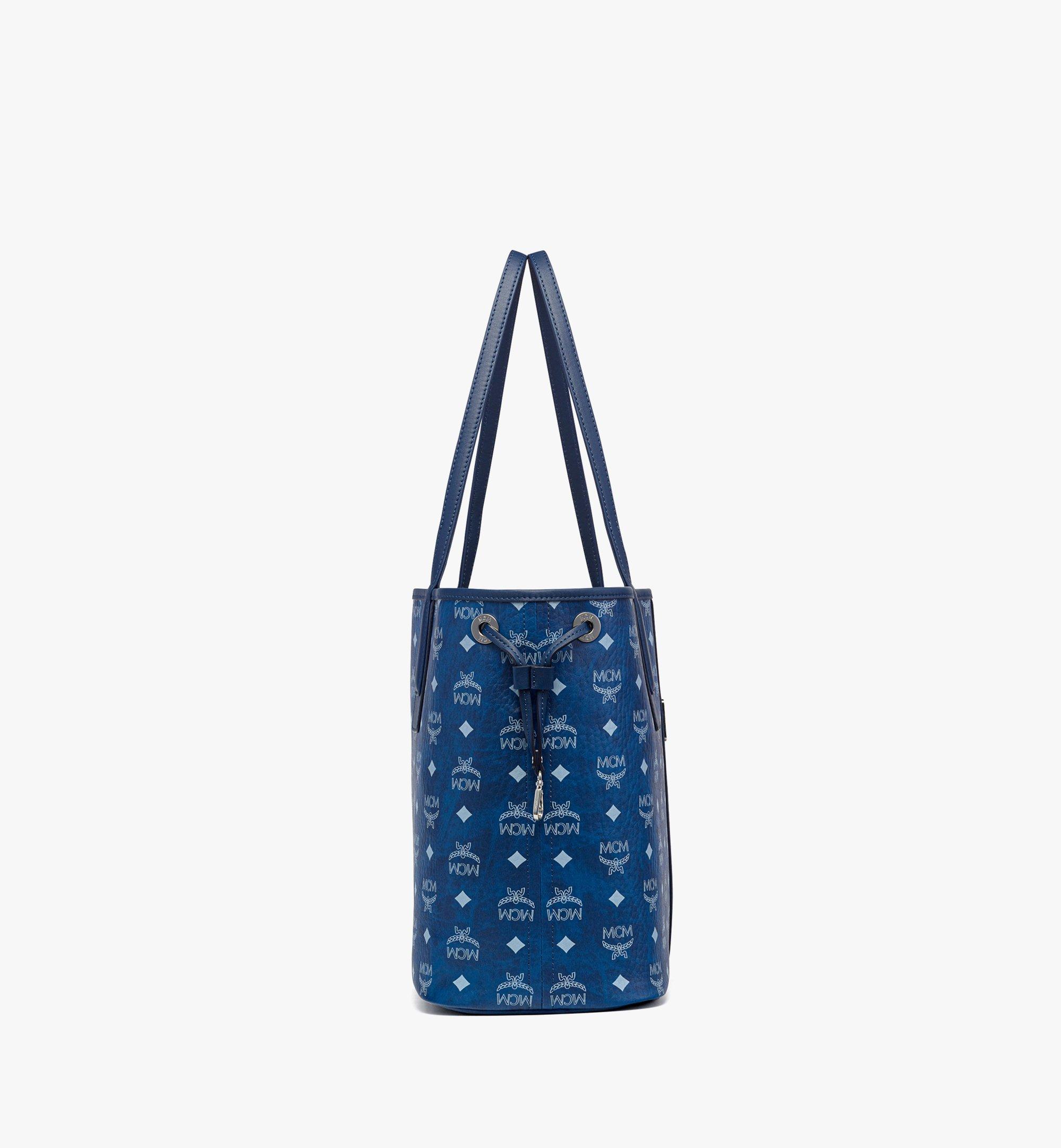 MCM Liz Shopper in Visetos Blue MWPFSLR031F001 Alternate View 1