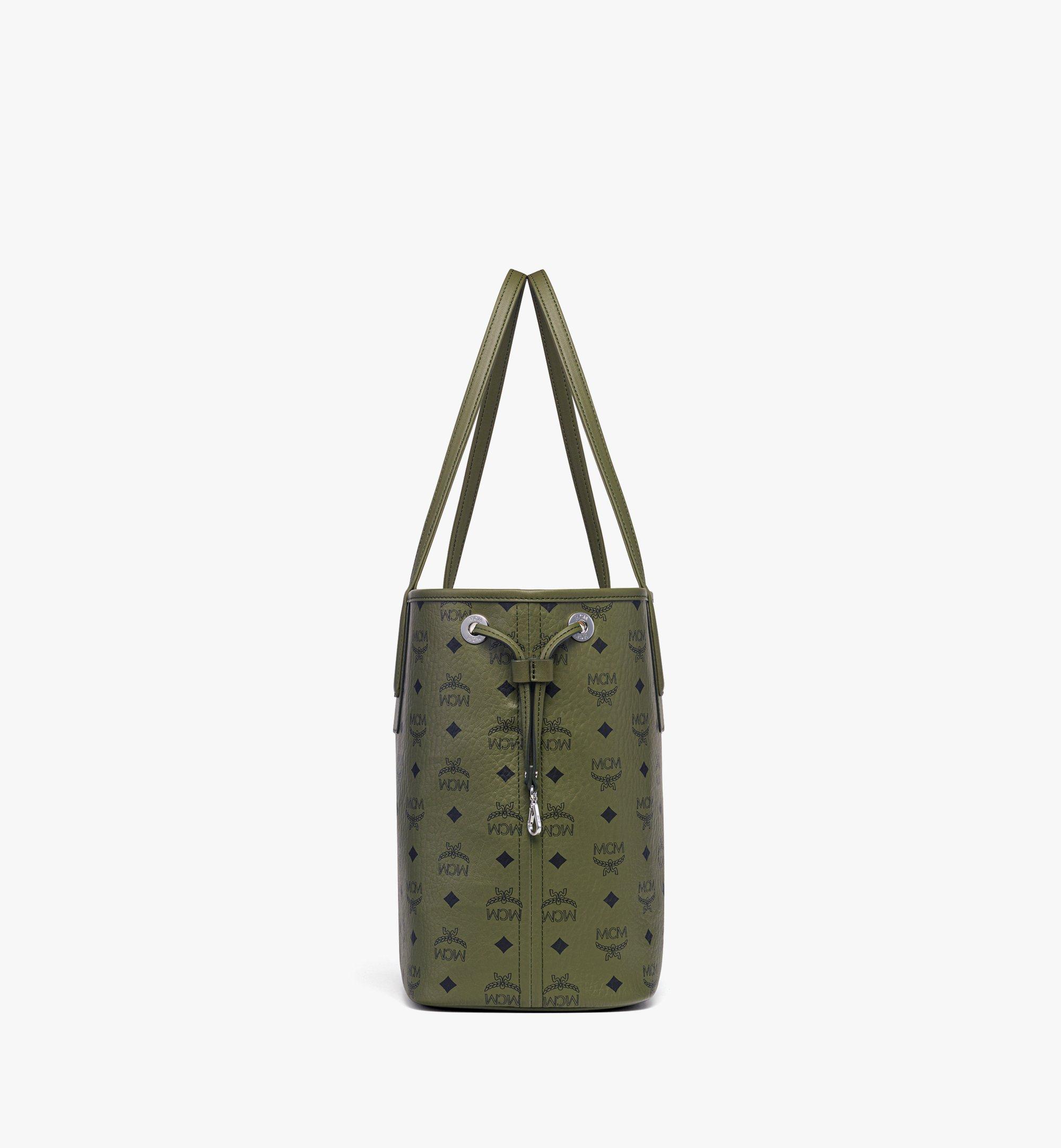 MCM Liz Shopper in Visetos Green MWPFSLR03K8001 Alternate View 1