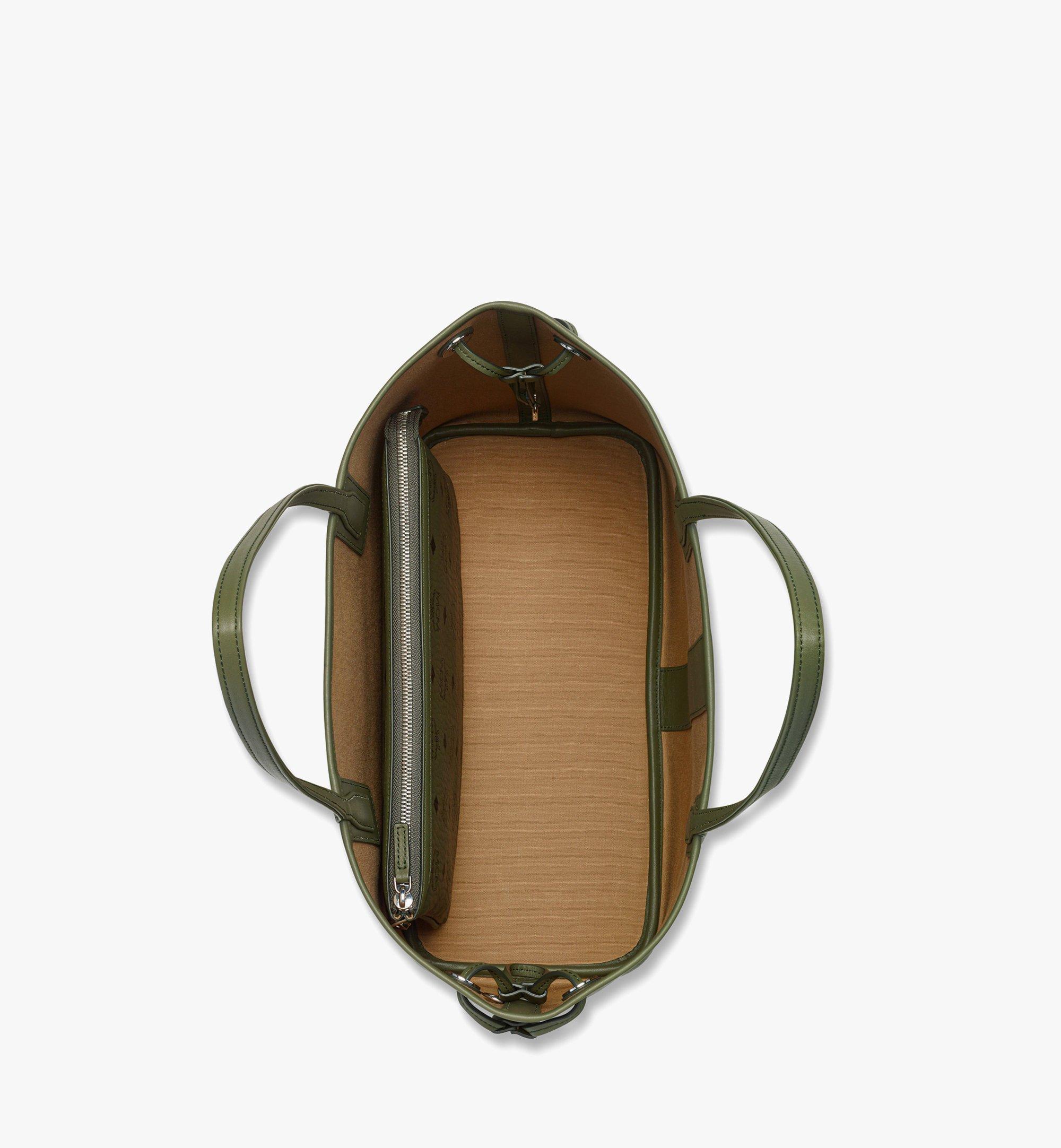 MCM Liz Shopper in Visetos Green MWPFSLR03K8001 Alternate View 2