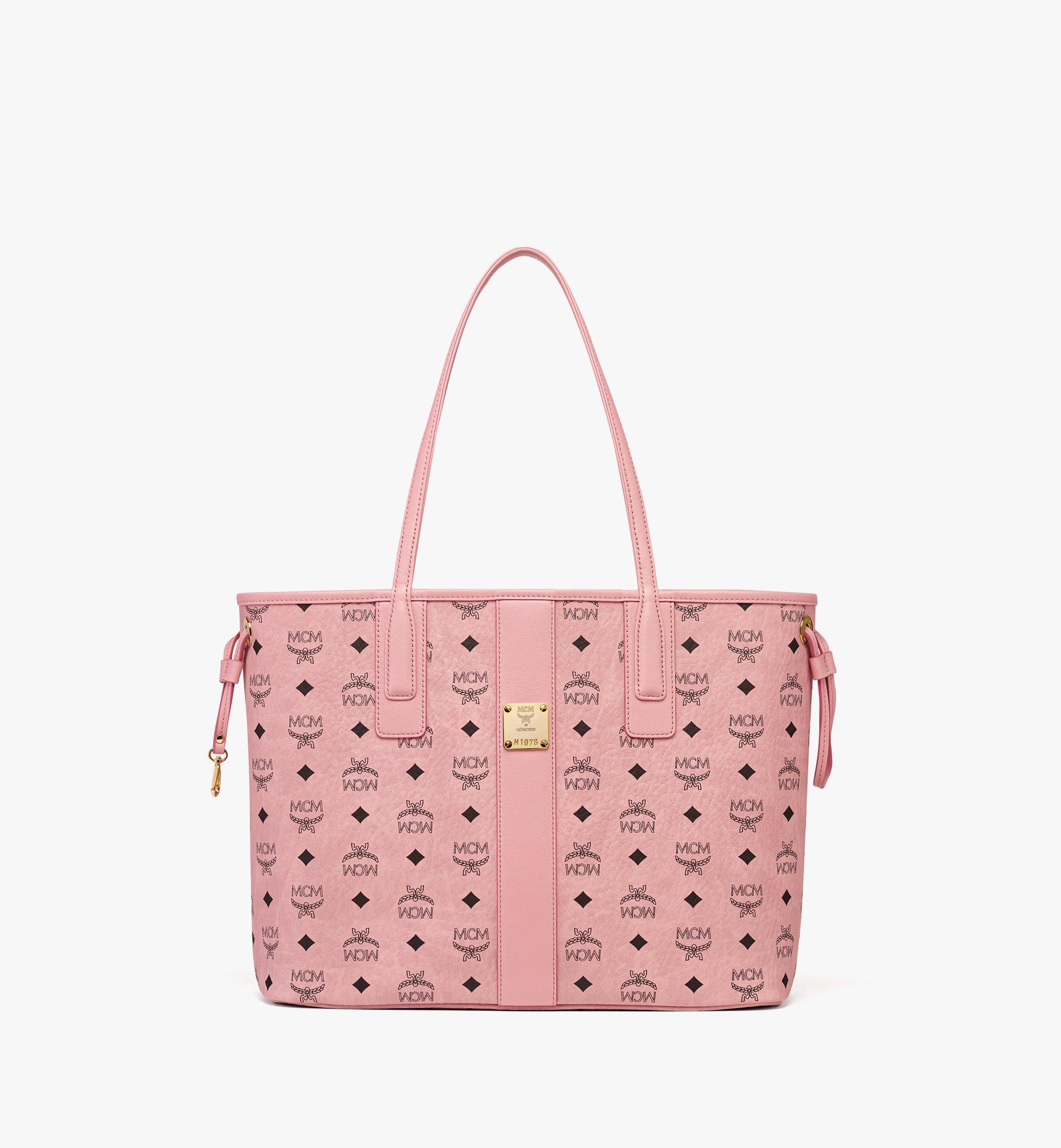 Mcm pink shopper tote on sale