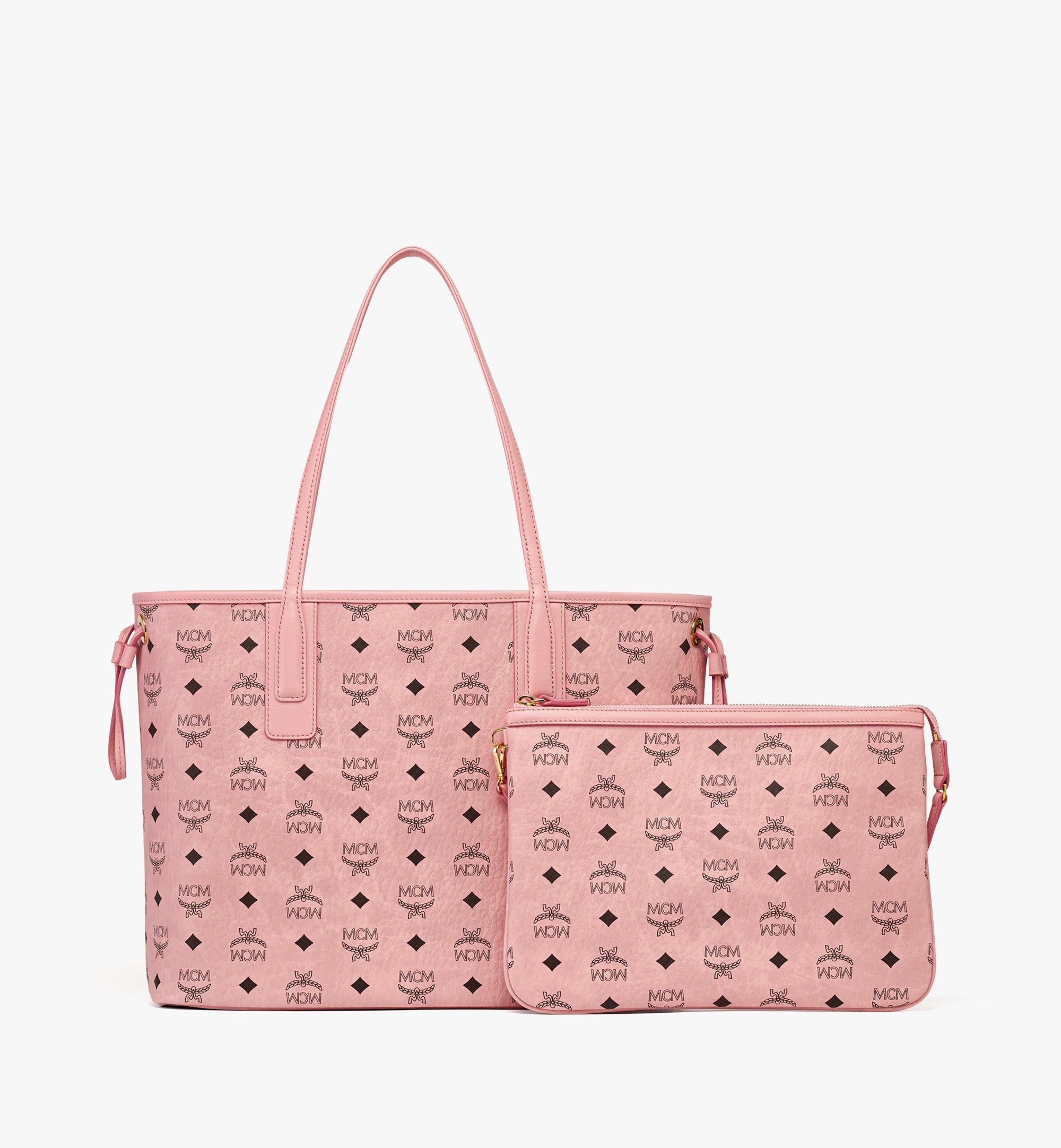 Medium Liz Shopper in Visetos Rosa MCM DE