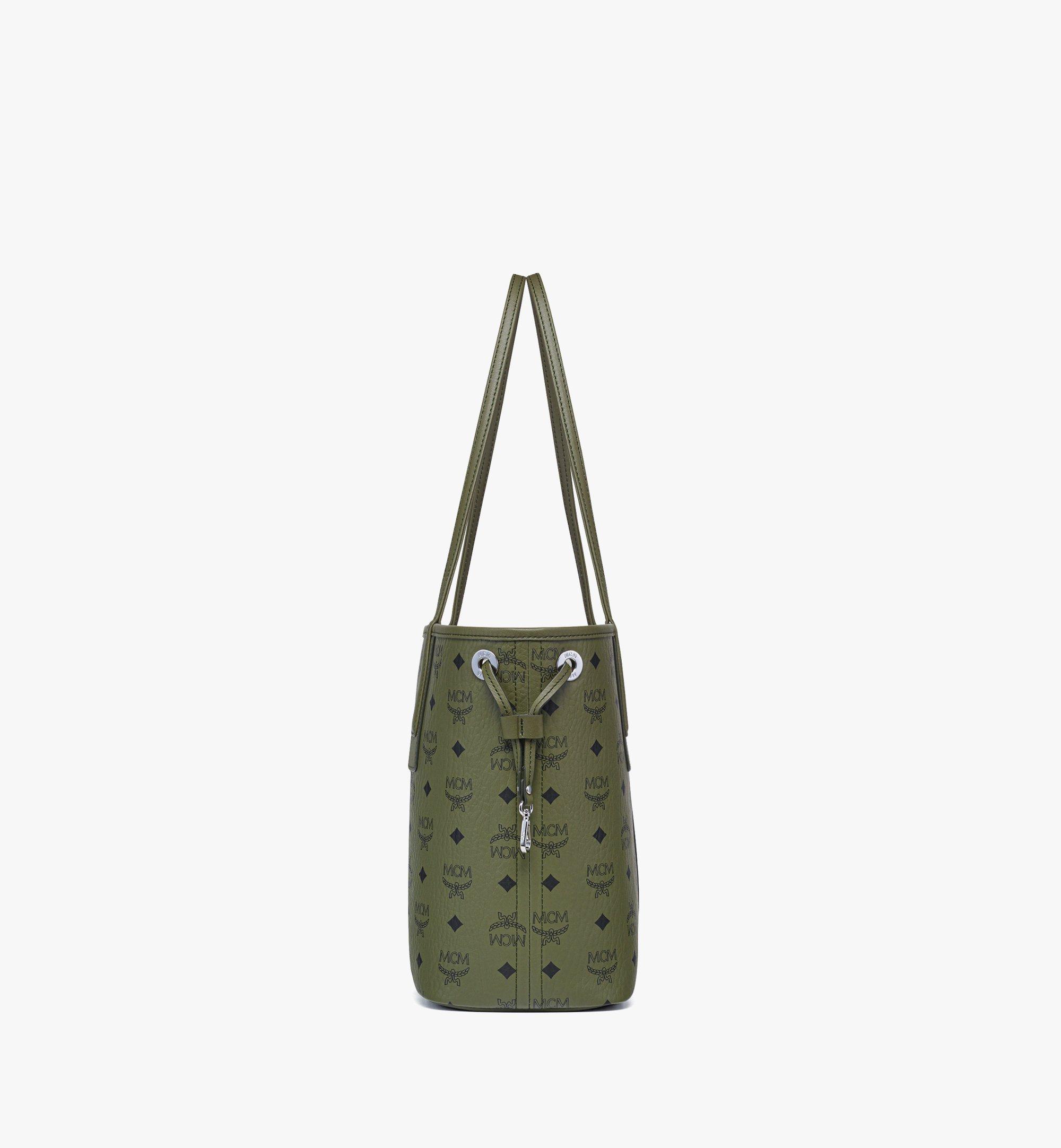 MCM Liz Shopper in Visetos Green MWPFSLR07K8001 Alternate View 1