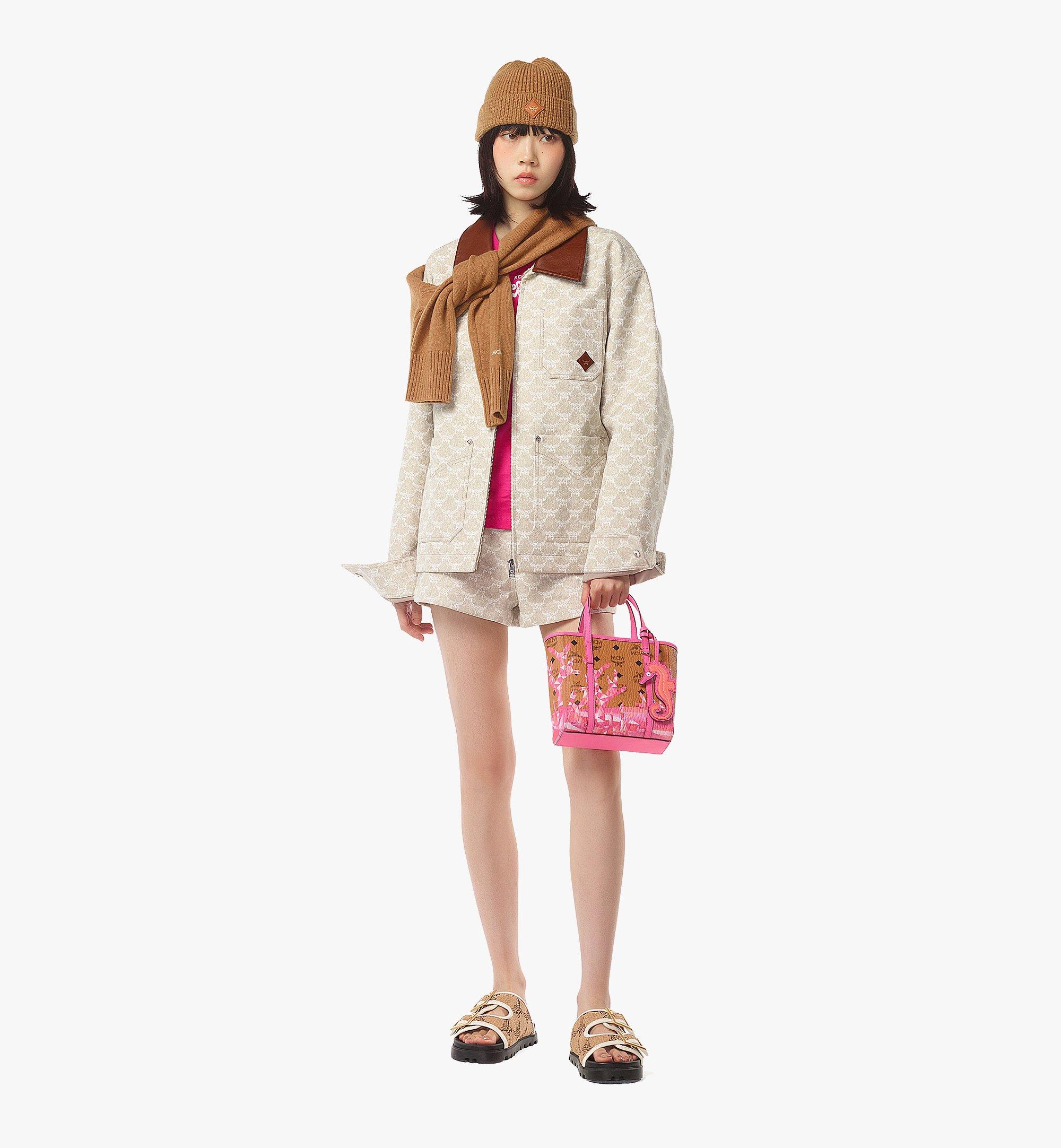Mini Toni Top-Zip Shopper in Cubic Coral Visetos Pink | MCM ®US