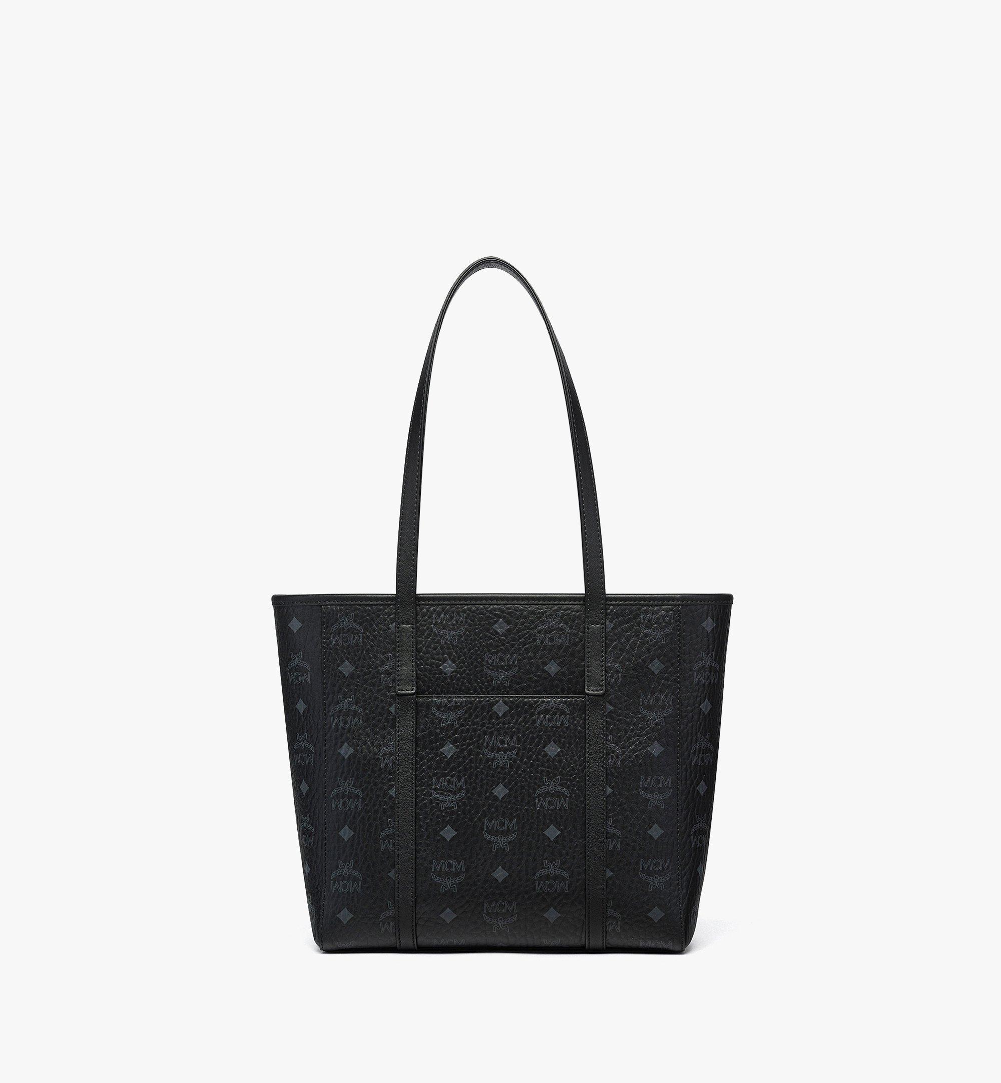 MCM Toni Top-Zip Shopper in Visetos Black MWPFSMT02BK001 Alternate View 3