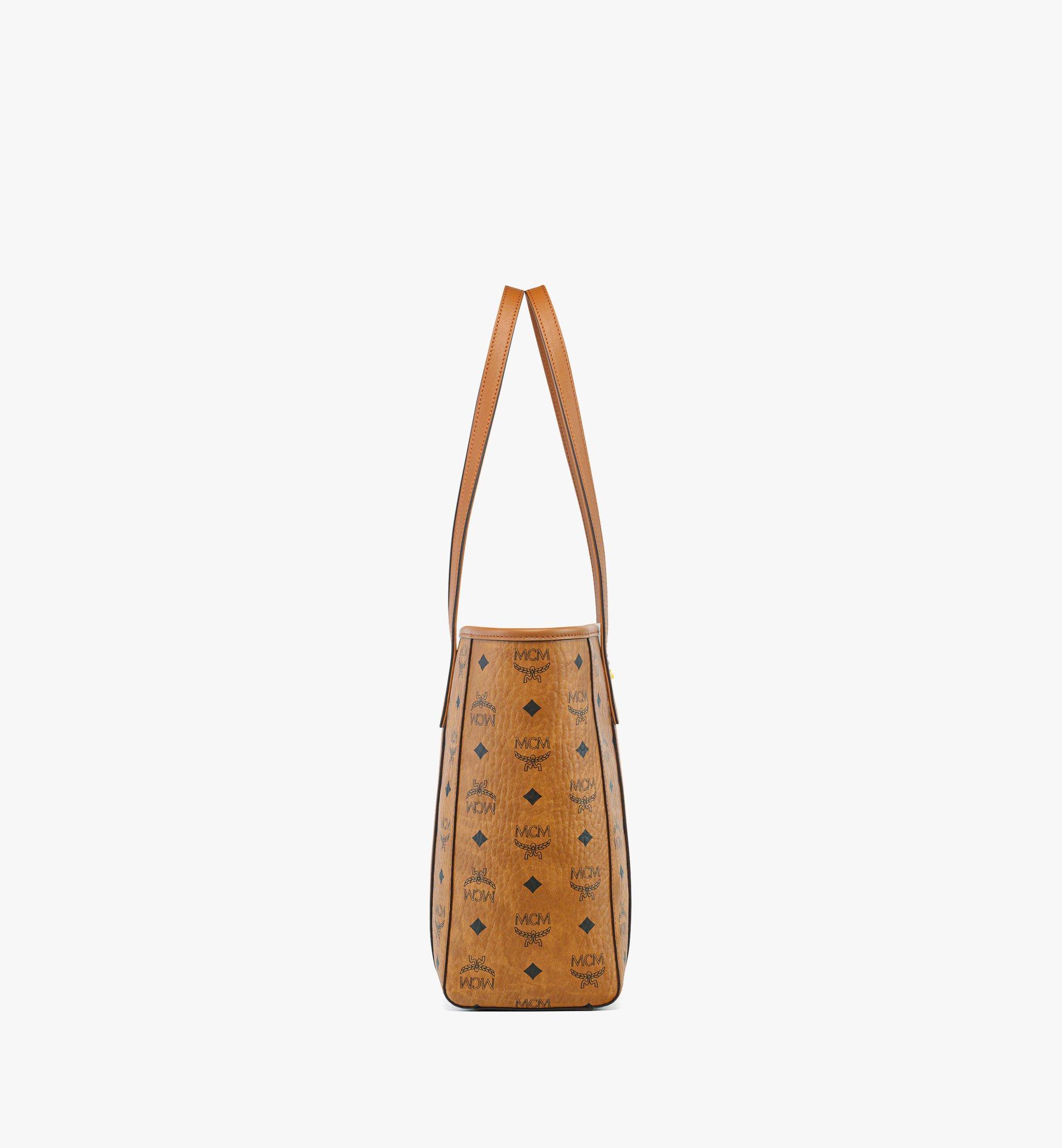 MCM Toni Top-Zip Shopper in Visetos Cognac MWPFSMT02CO001 Alternate View 1
