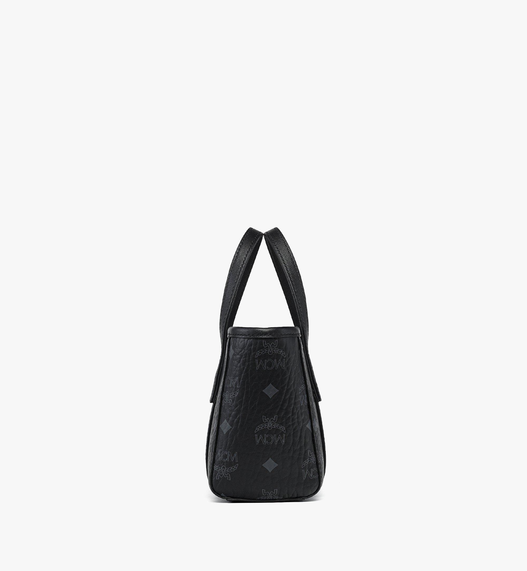 MCM Sac cabas Toni à fermeture supérieure zippée en Visetos Black MWPFSMT03BK001 Plus de photos 1