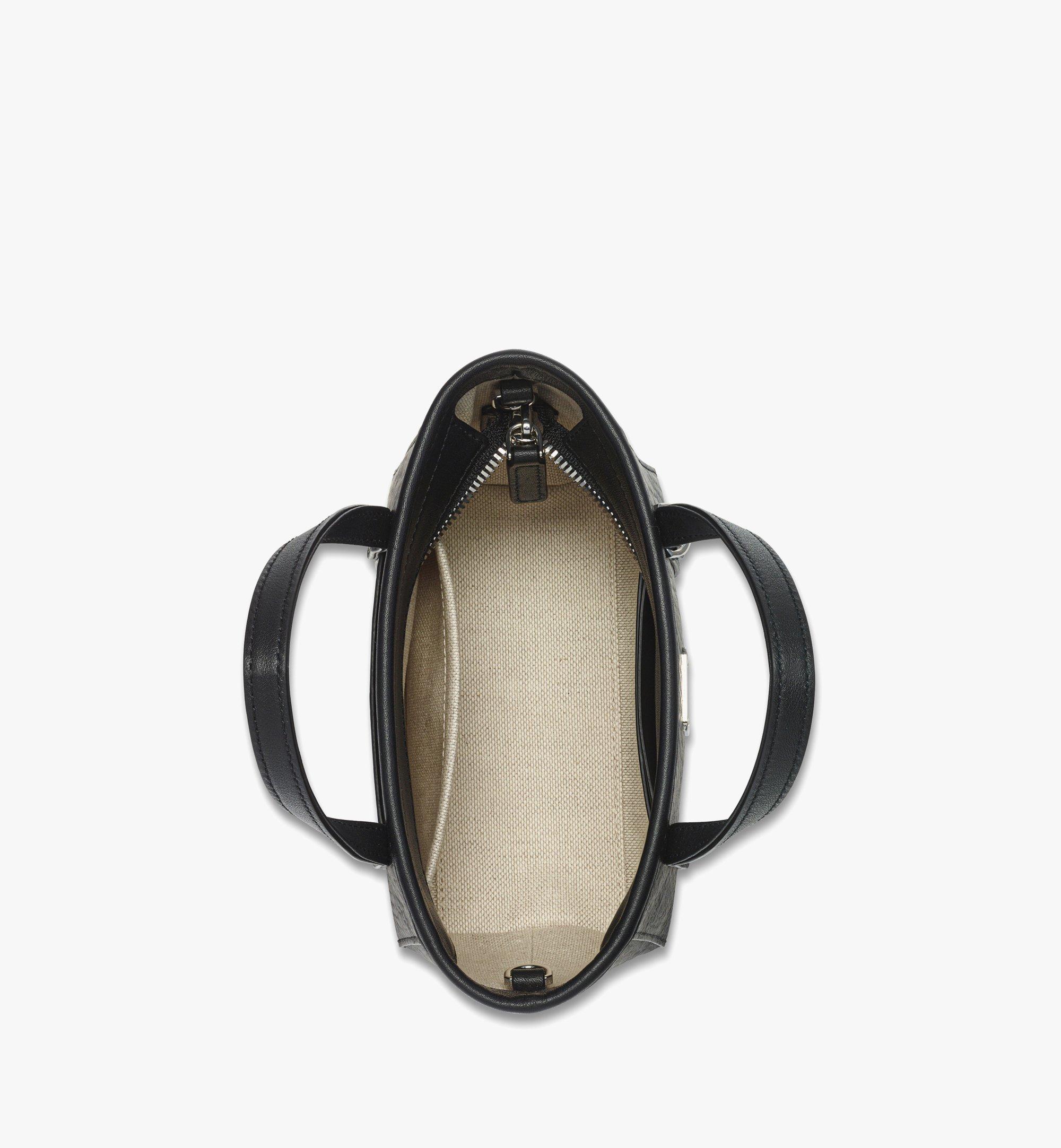 MCM Sac cabas Toni à fermeture supérieure zippée en Visetos Black MWPFSMT03BK001 Plus de photos 2