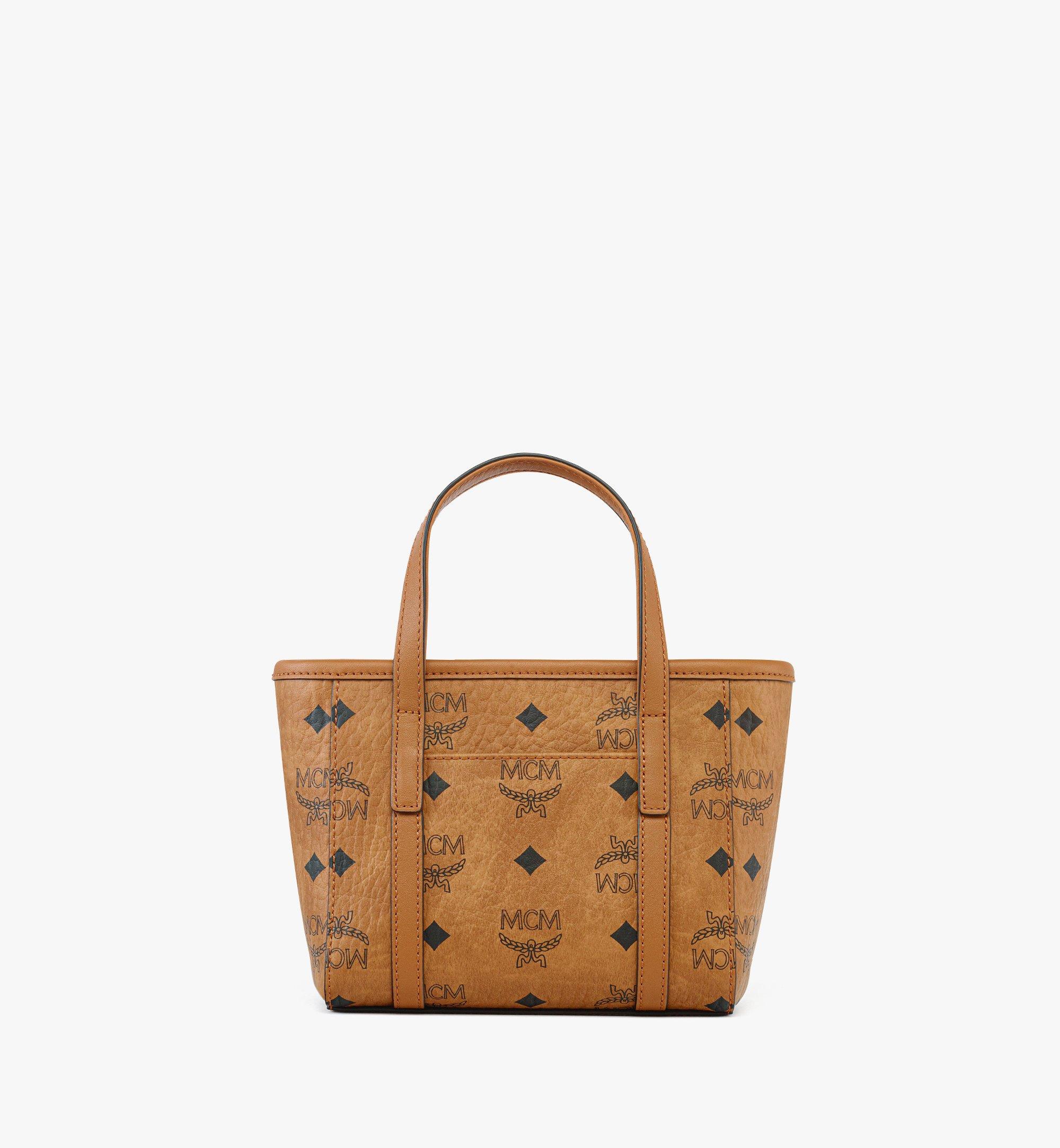 MCM Toni Visetos顶部拉链购物袋 Cognac MWPFSMT03CO001 更多视角 3