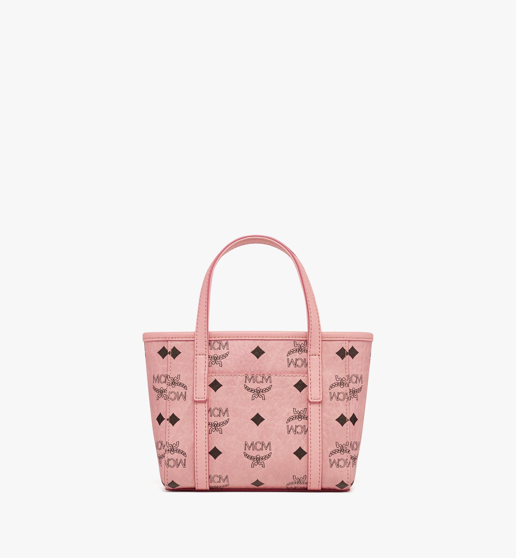 X Mini Toni Top Zip Shopper in Visetos Pink MCM UK