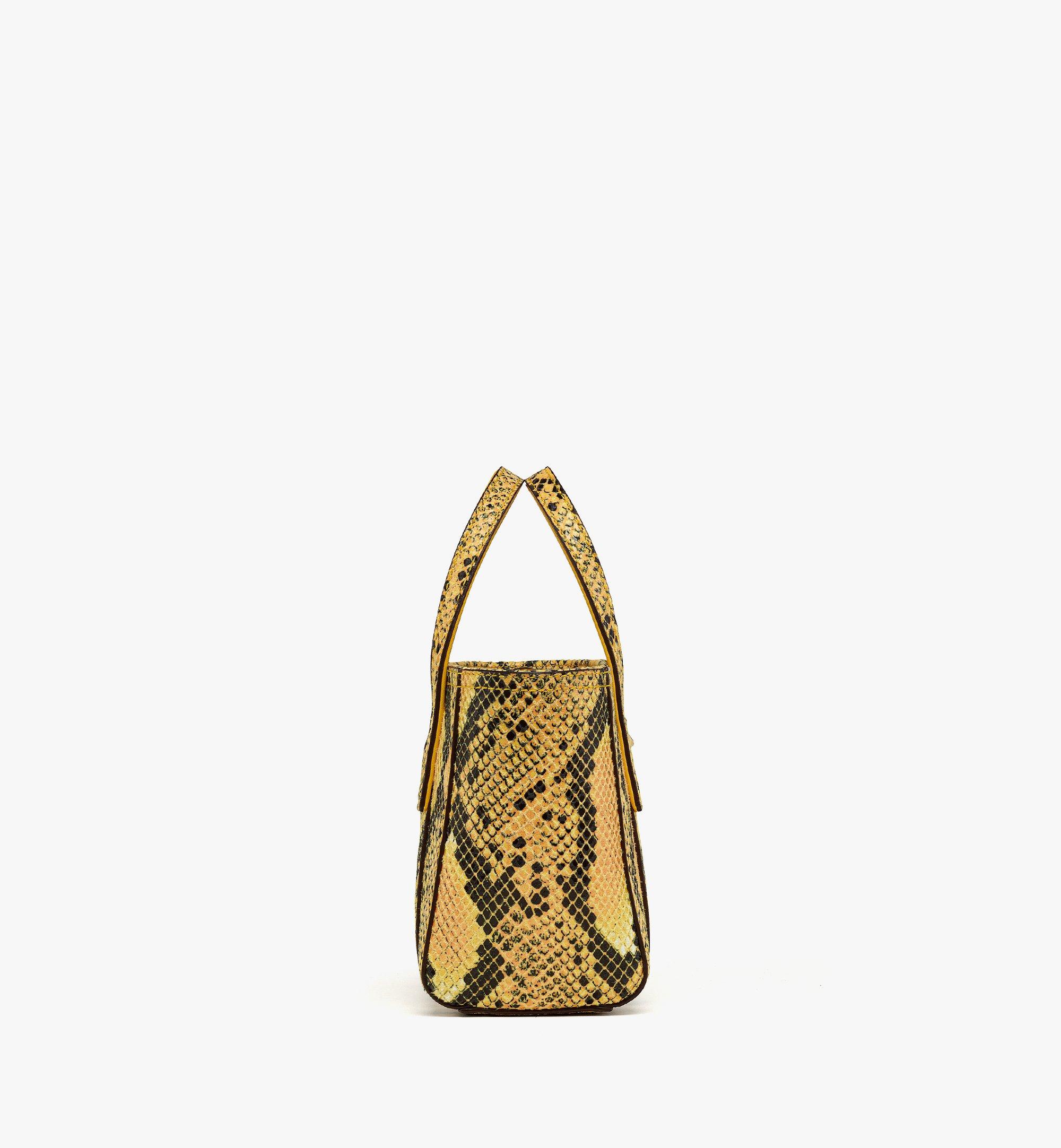 MCM Toni Top-Zip Shopper in Python Print Coronet Gold MWPFSMT05Y0001 Alternate View 1