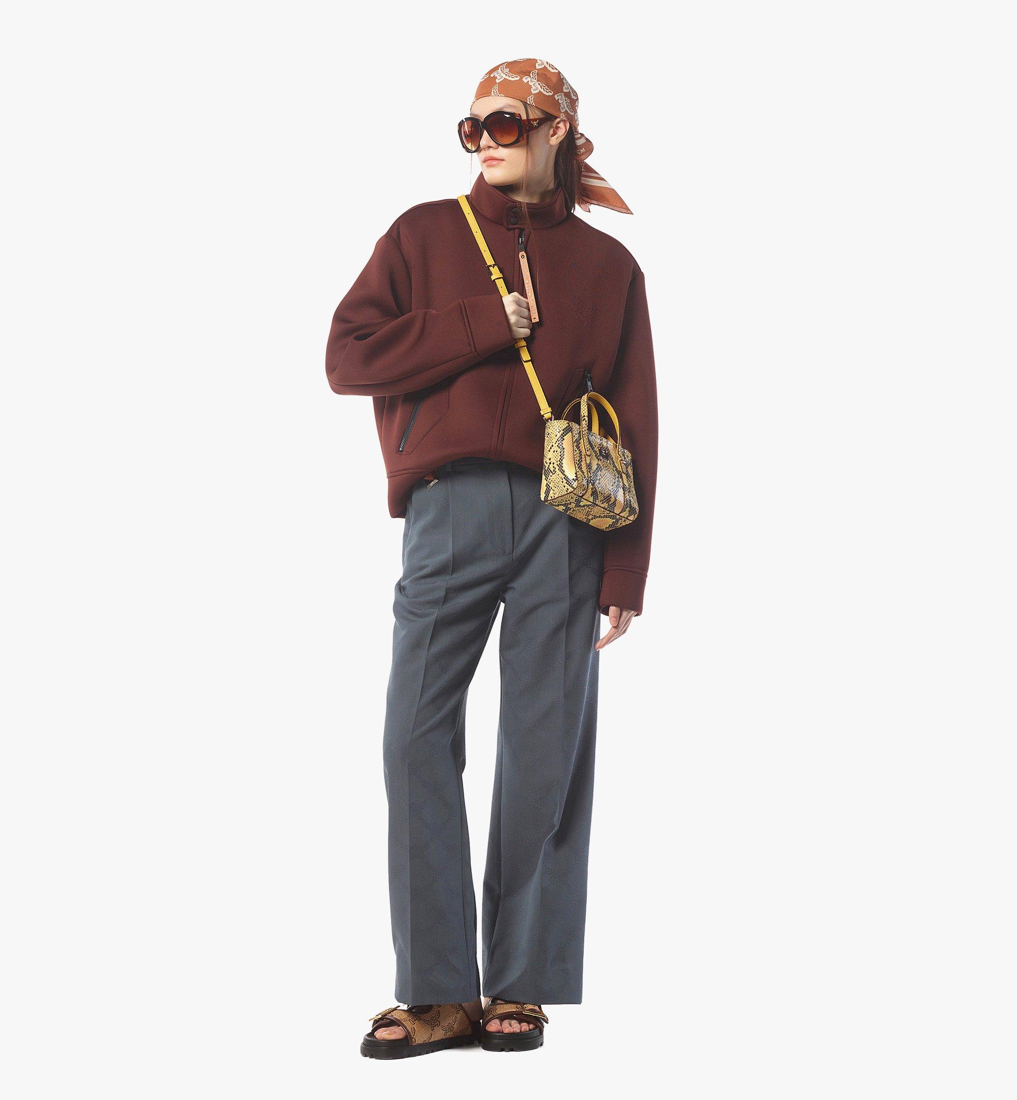 MCM Toni Top-Zip Shopper in Python Print Coronet Gold MWPFSMT05Y0001 Alternate View 4