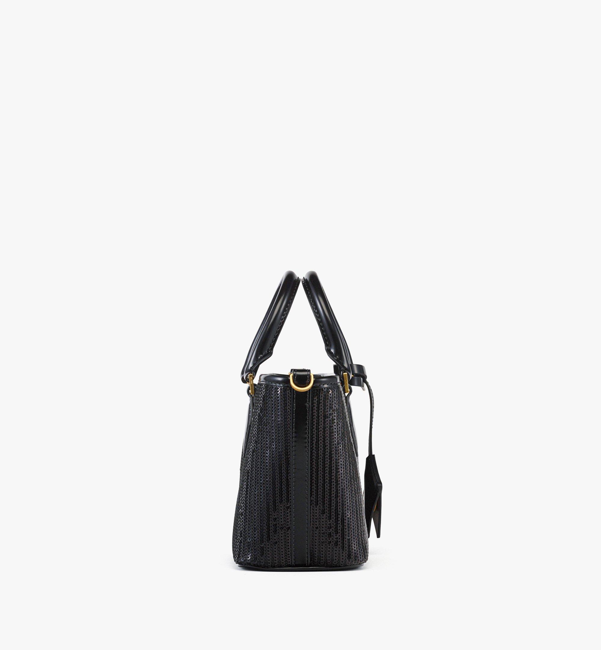 MCM Aren亮片小羊皮革购物袋 Black MWPFSTA01BK001 更多视角 1