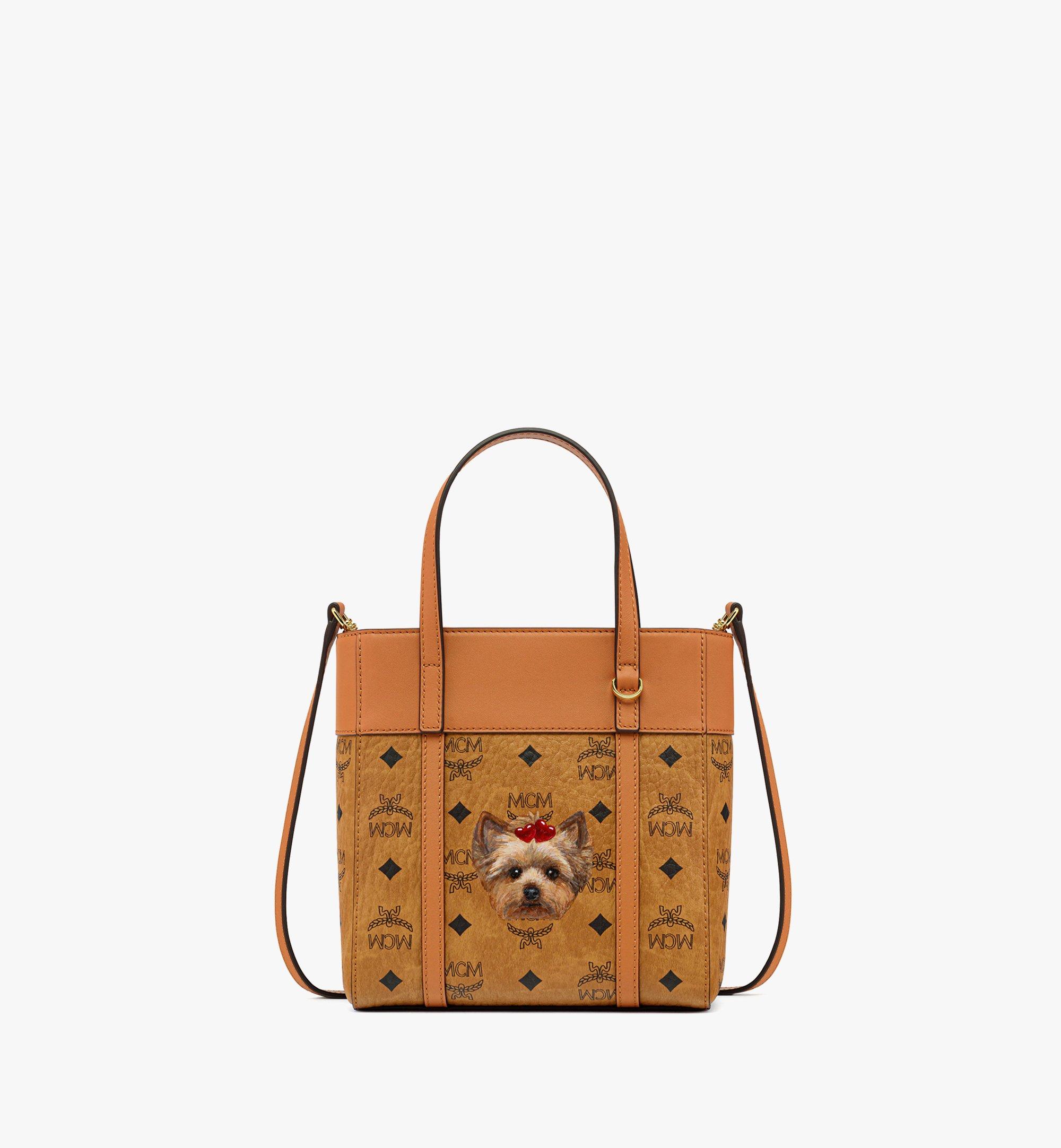 MCM 520 Pet Love Toni Visetos皮革混搭购物袋  MWPFSUP07CO001 更多视角 1