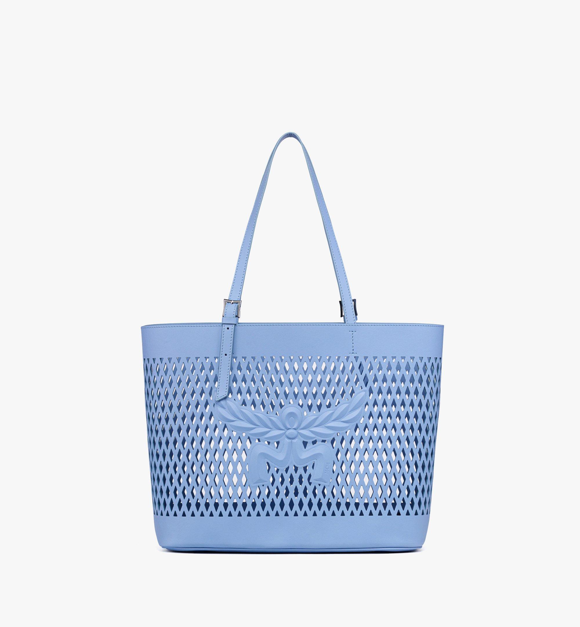 Himmel Shopper in Perforated Calfskin Leather