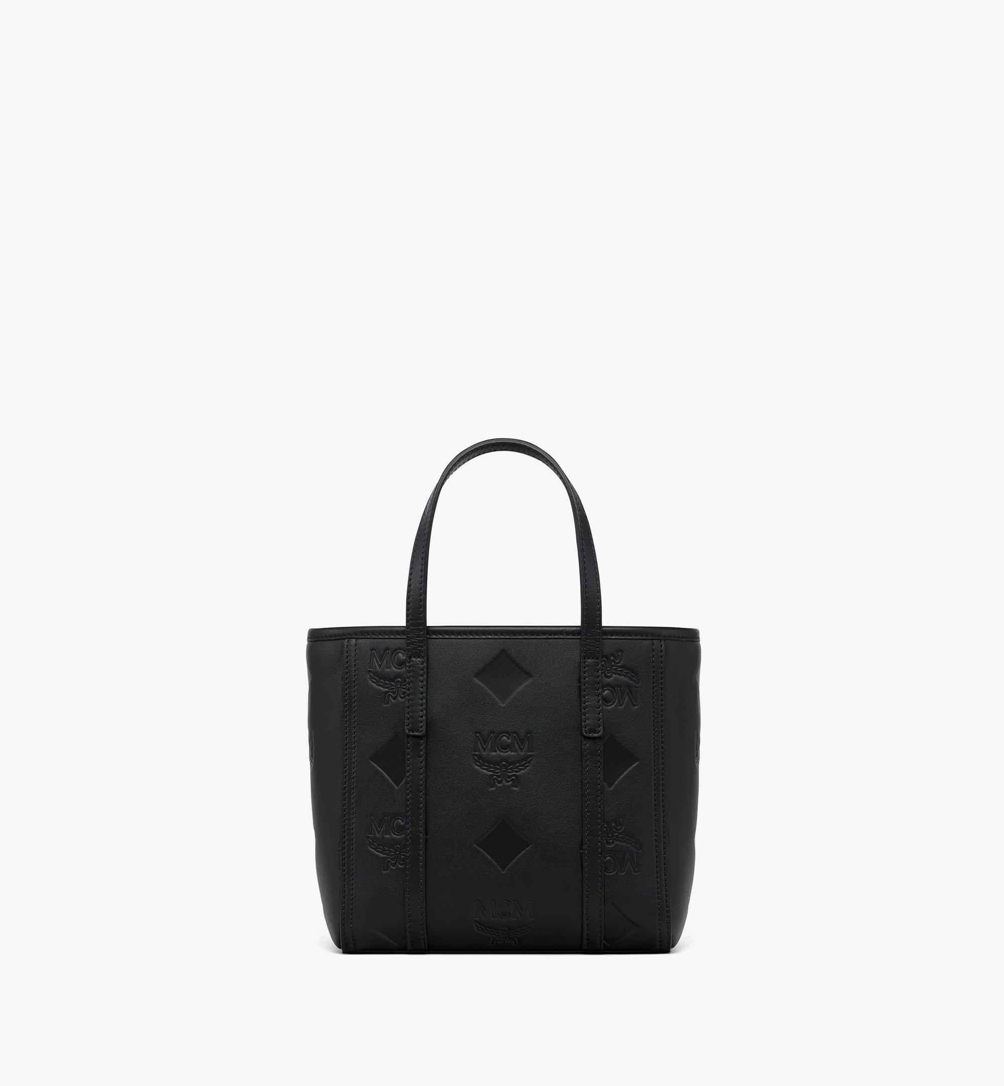 MCM Toni Top-Zip Shopper in Maxi Monogram Leather Black MWPGSMT04BK001 Alternate View 3