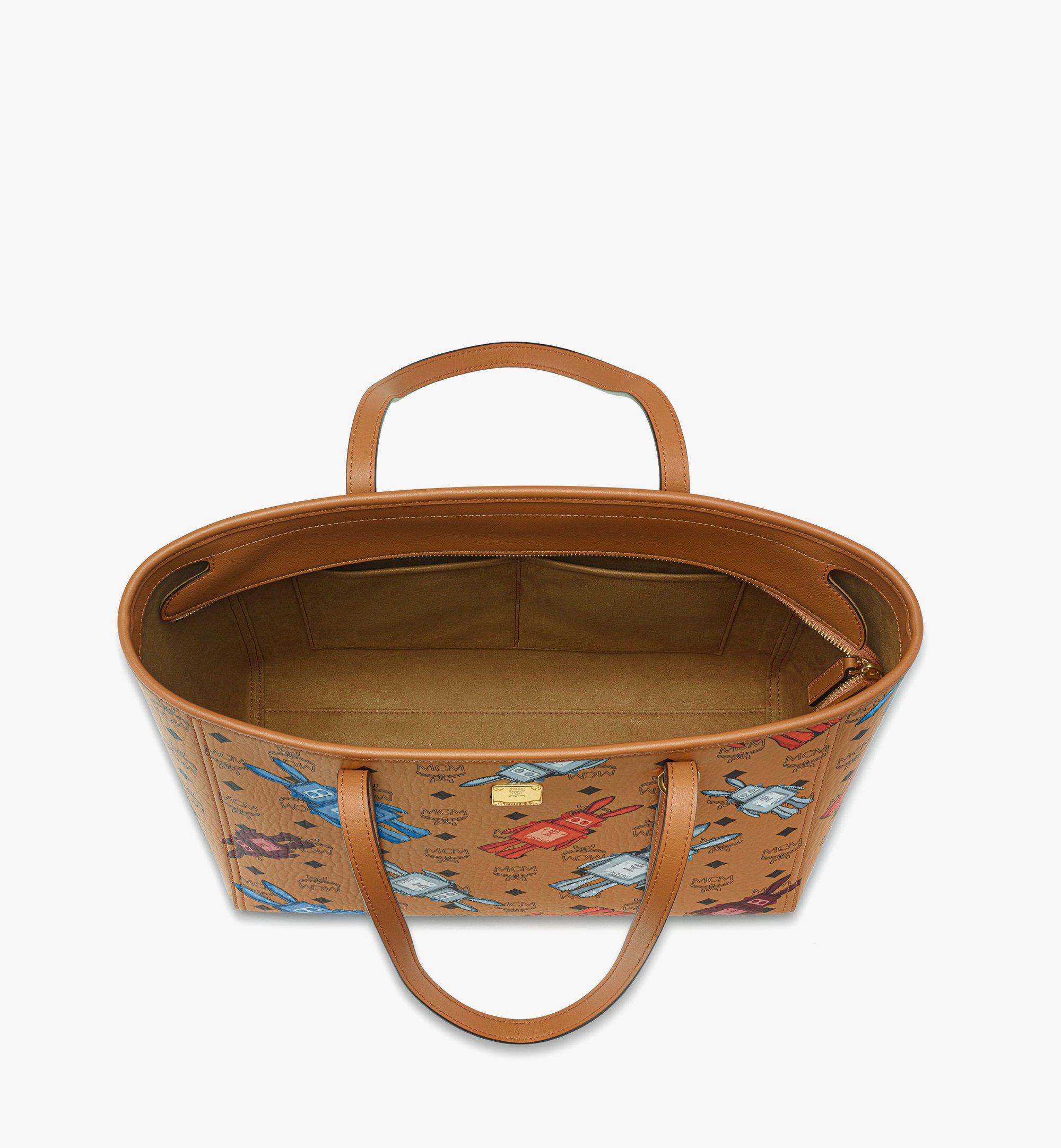 Medium Toni Top-Zip Shopper in Rabot Visetos Cognac | MCM ®US