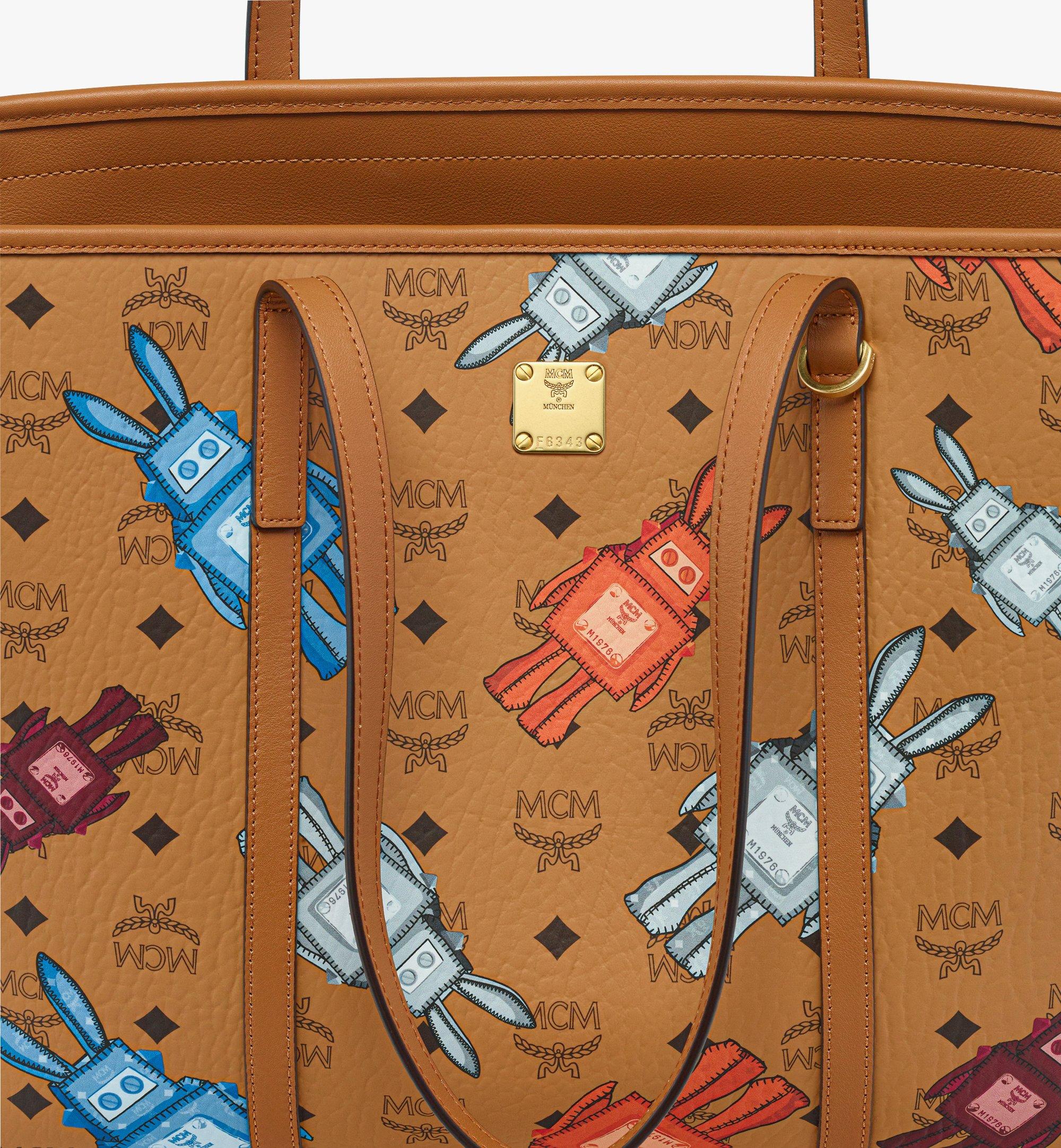 Medium Toni Top-Zip Shopper in Rabot Visetos Cognac | MCM ®US