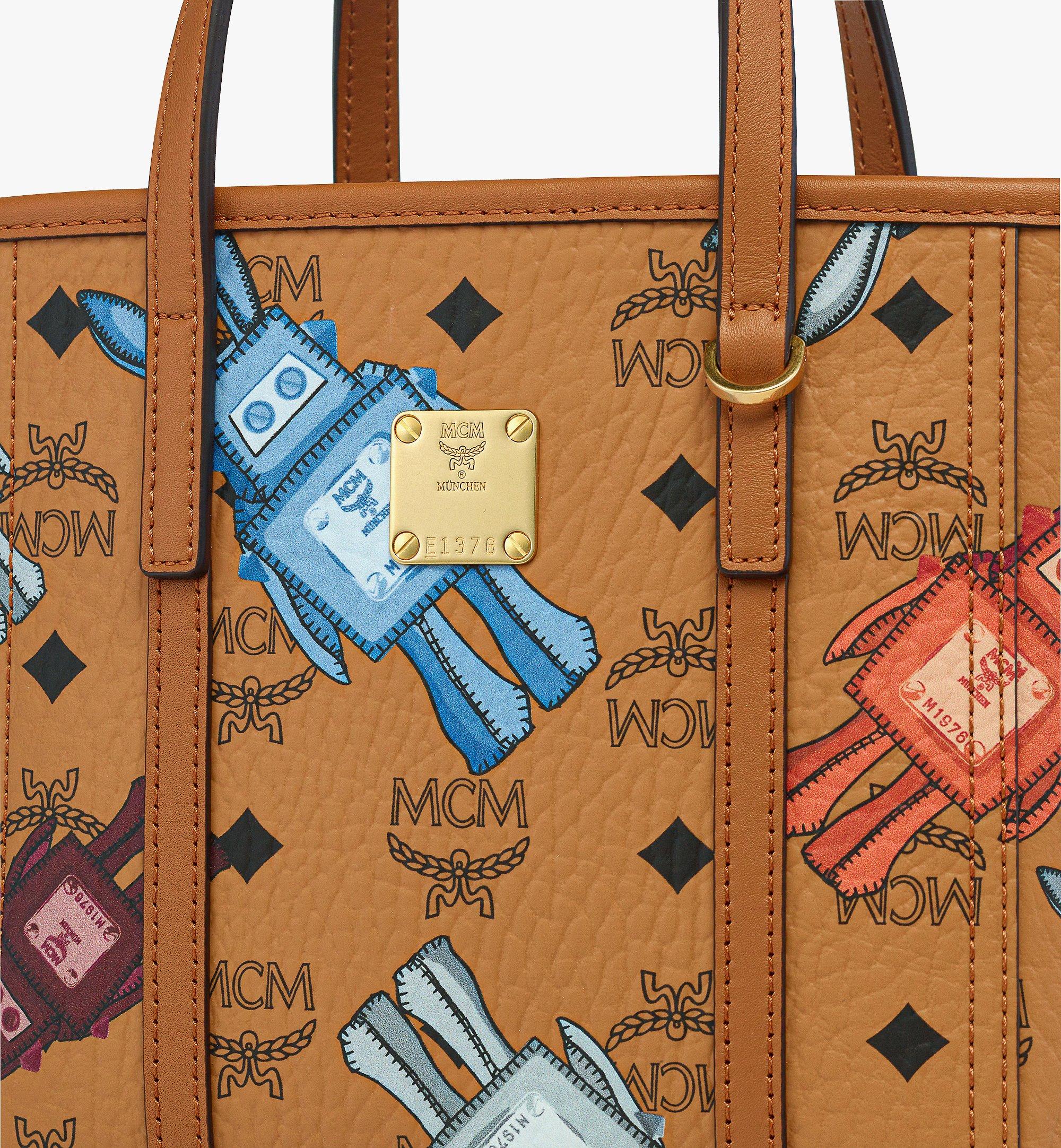 Mini Toni Top-Zip Shopper in Rabot Visetos Cognac | MCM ®US