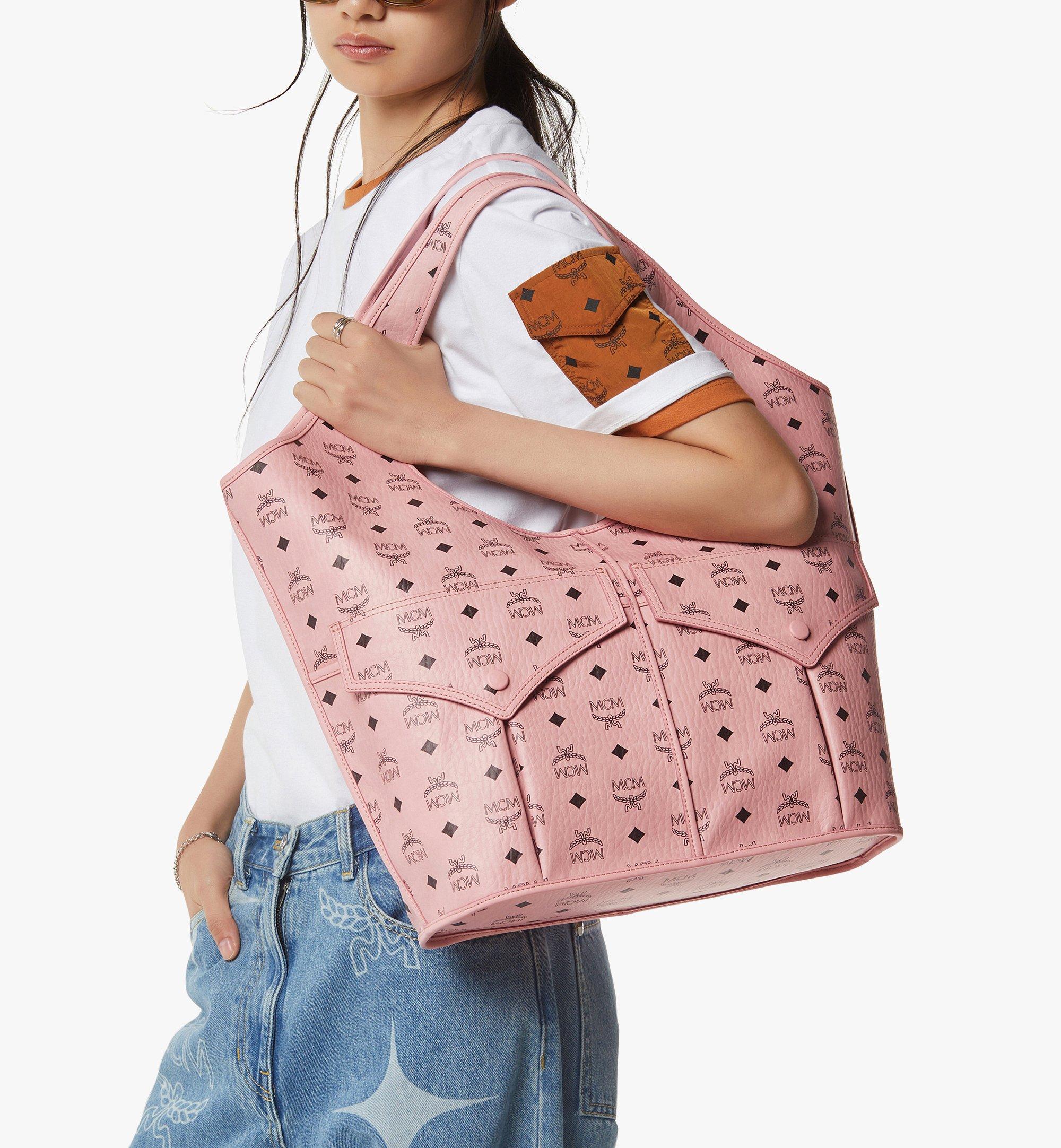 X-Large Leni Shopper in Visetos Pink | MCM ®US