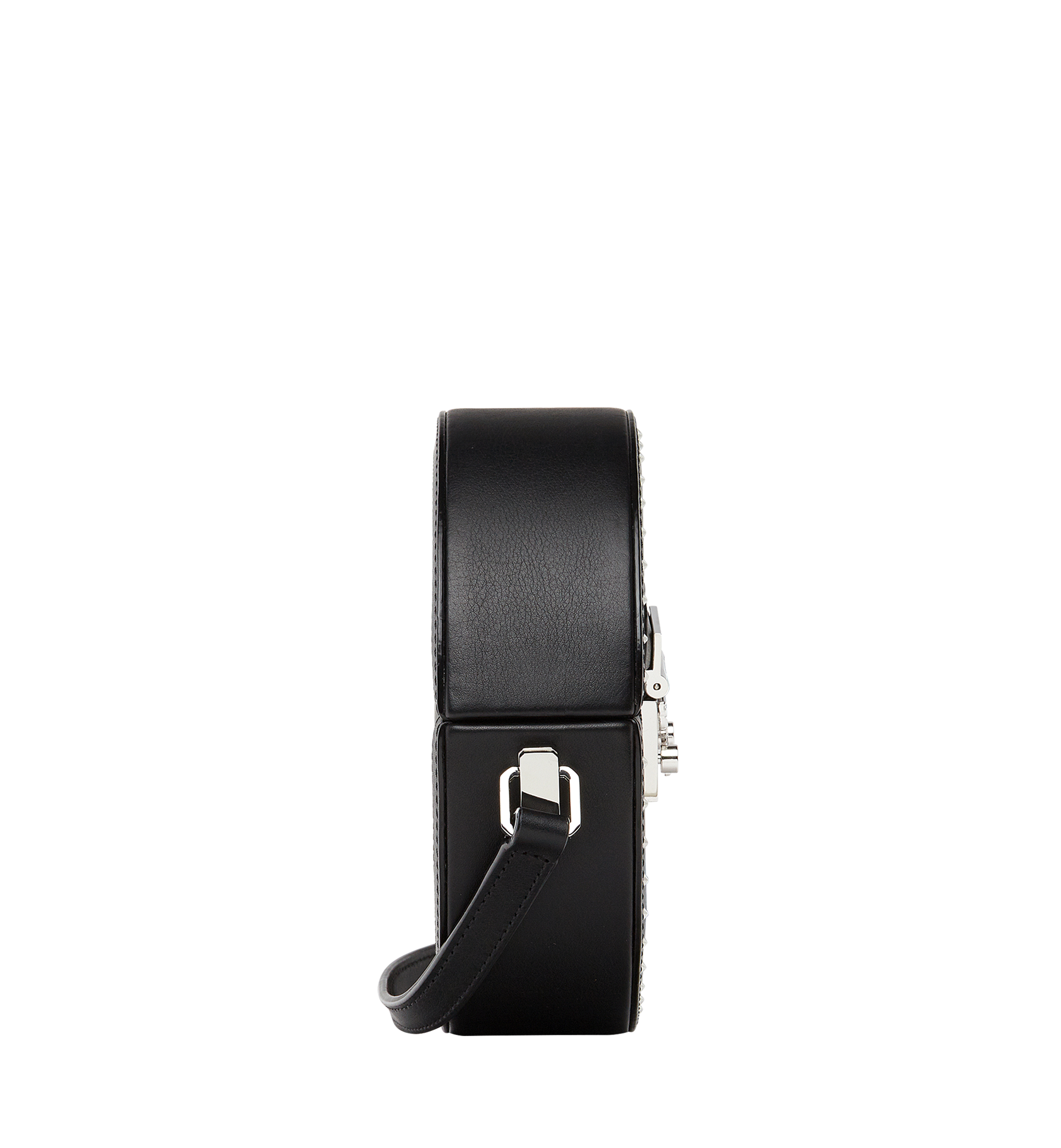 Small Berlin Tambourine Crossbody in MCM Leopard Crystal Black MCM ®US