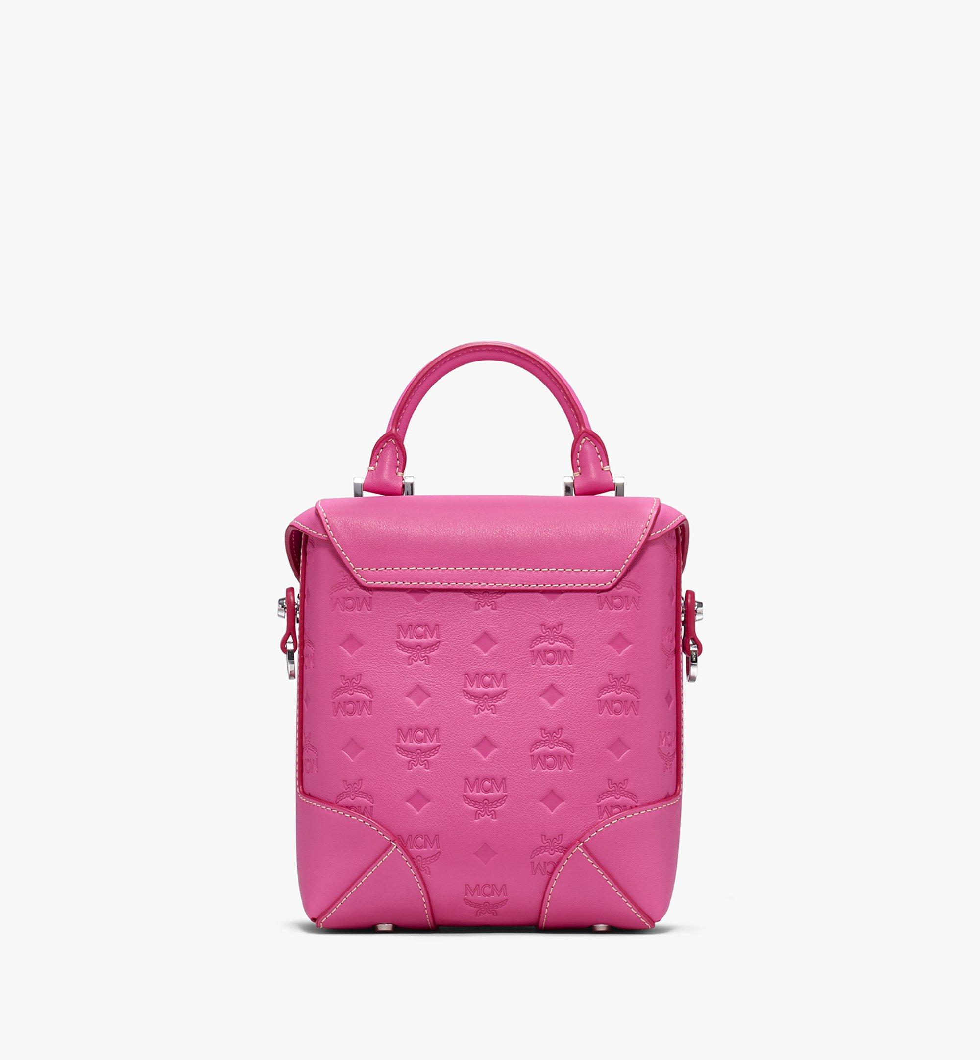 Small Soft Berlin Crossbody Bag in Monogram Leather Sugar Pink | MCM® US