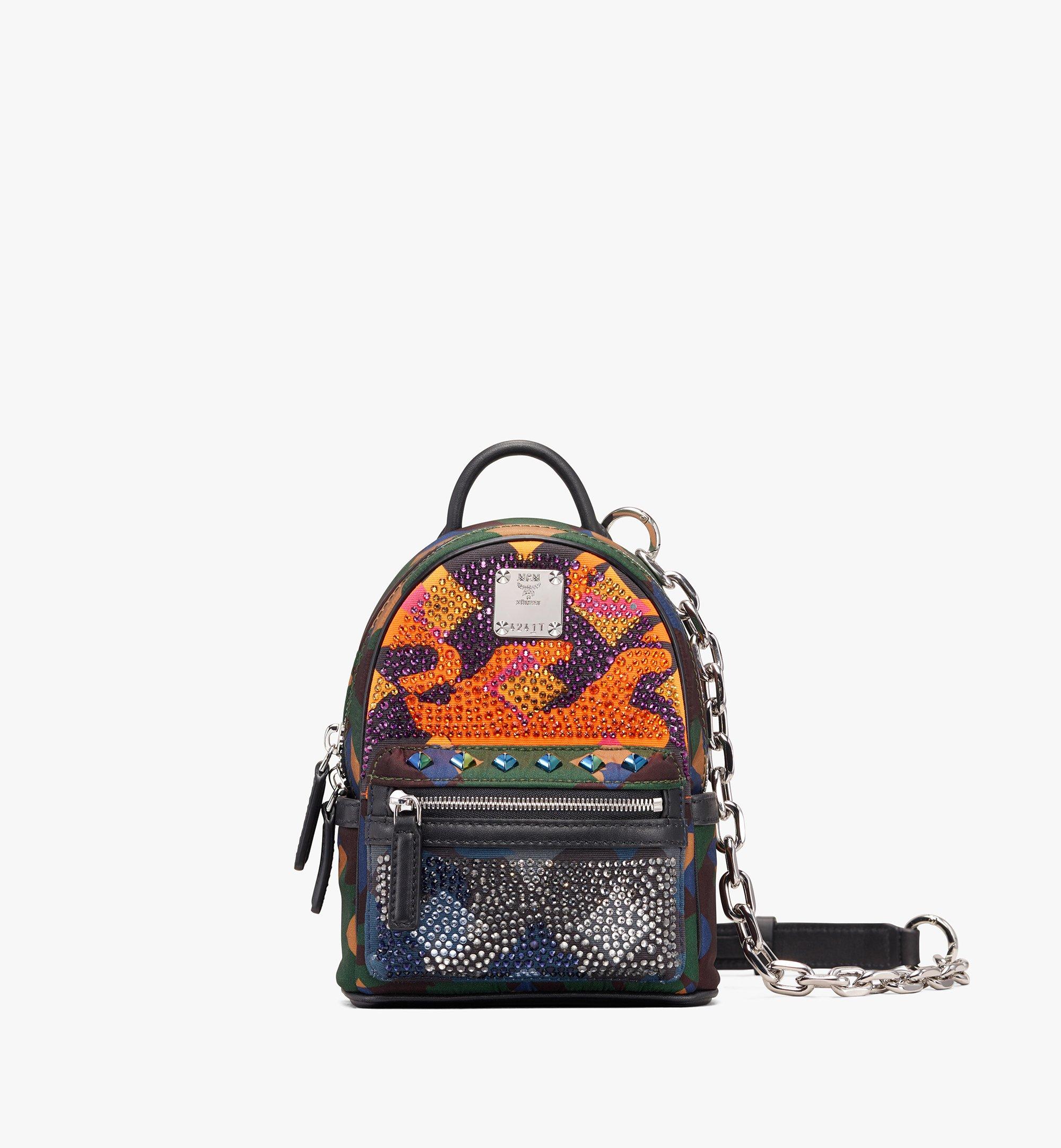 orange camo mini backpack