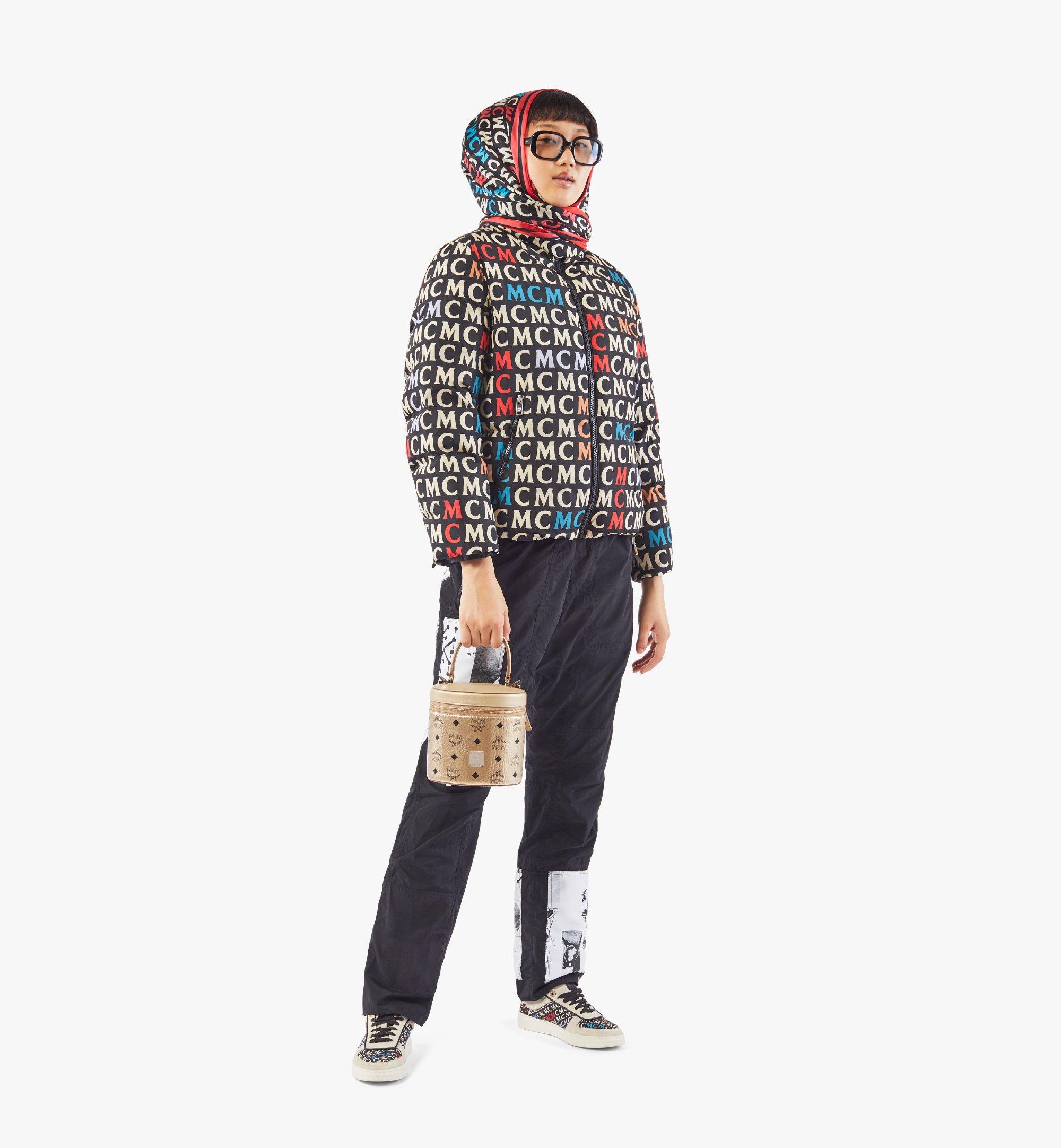 Small Cylinder Crossbody In Visetos Gold Mcm Es