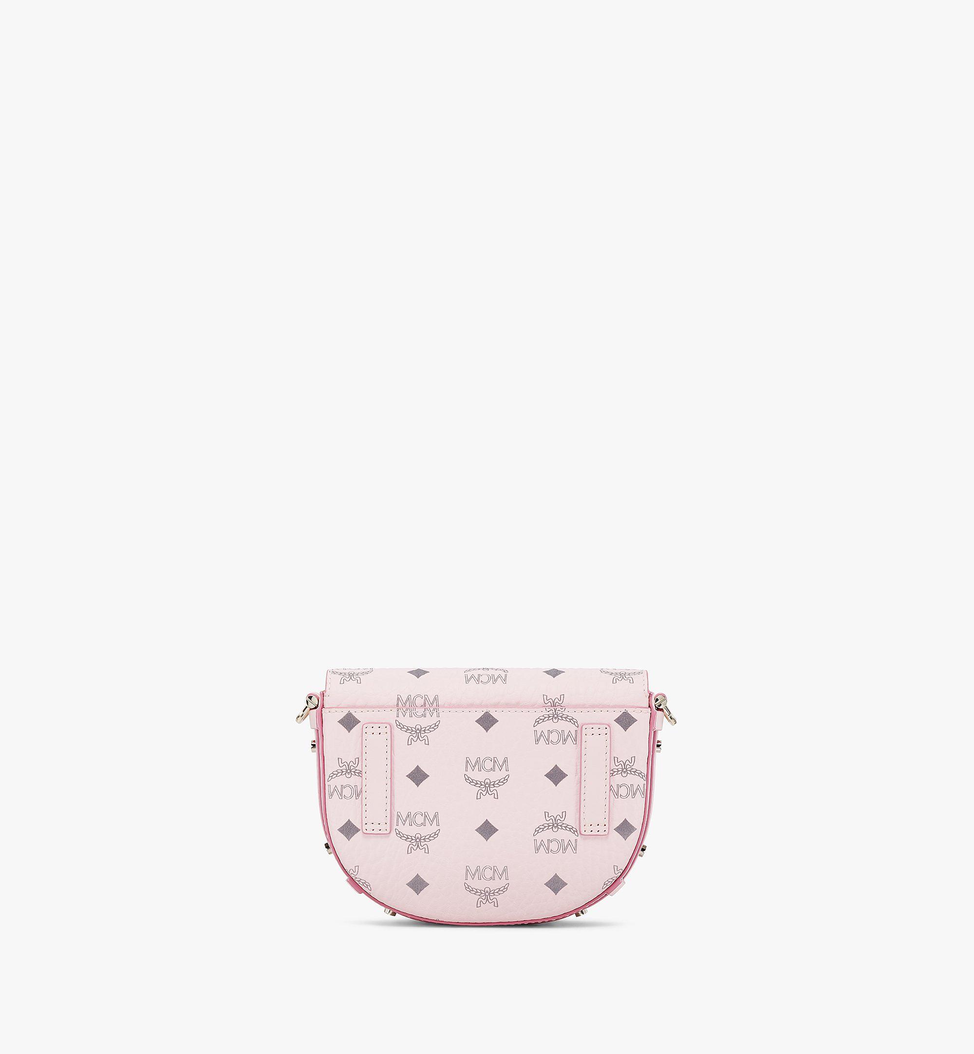 Mini Patricia Round Crossbody in Visetos POWDER PINK MCM ®US