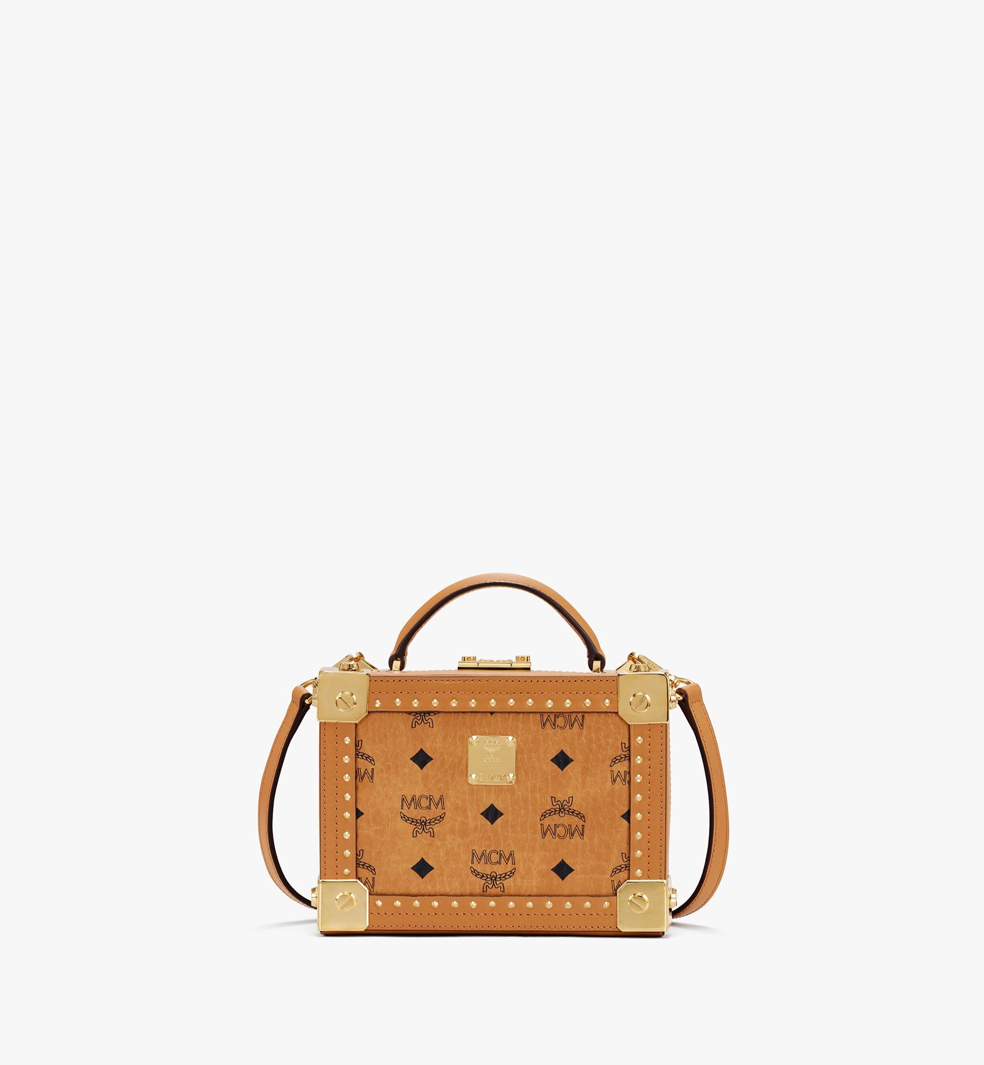 Mini Berlin Crossbody in Visetos Cognac