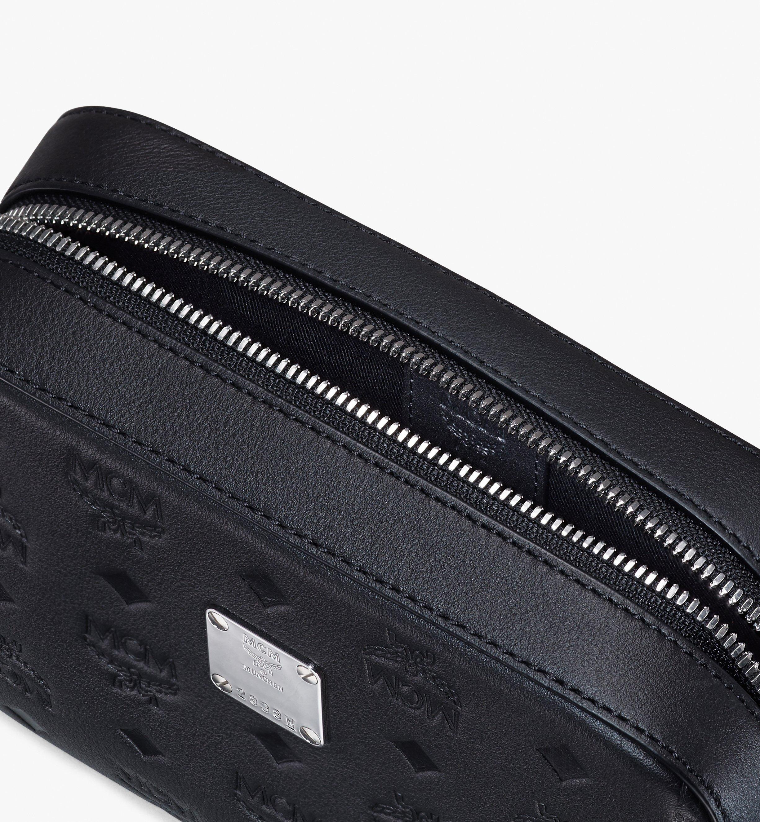 MCM Camera Bag in Monogram Leather Black MWRASKM01BK001 Alternate View 4