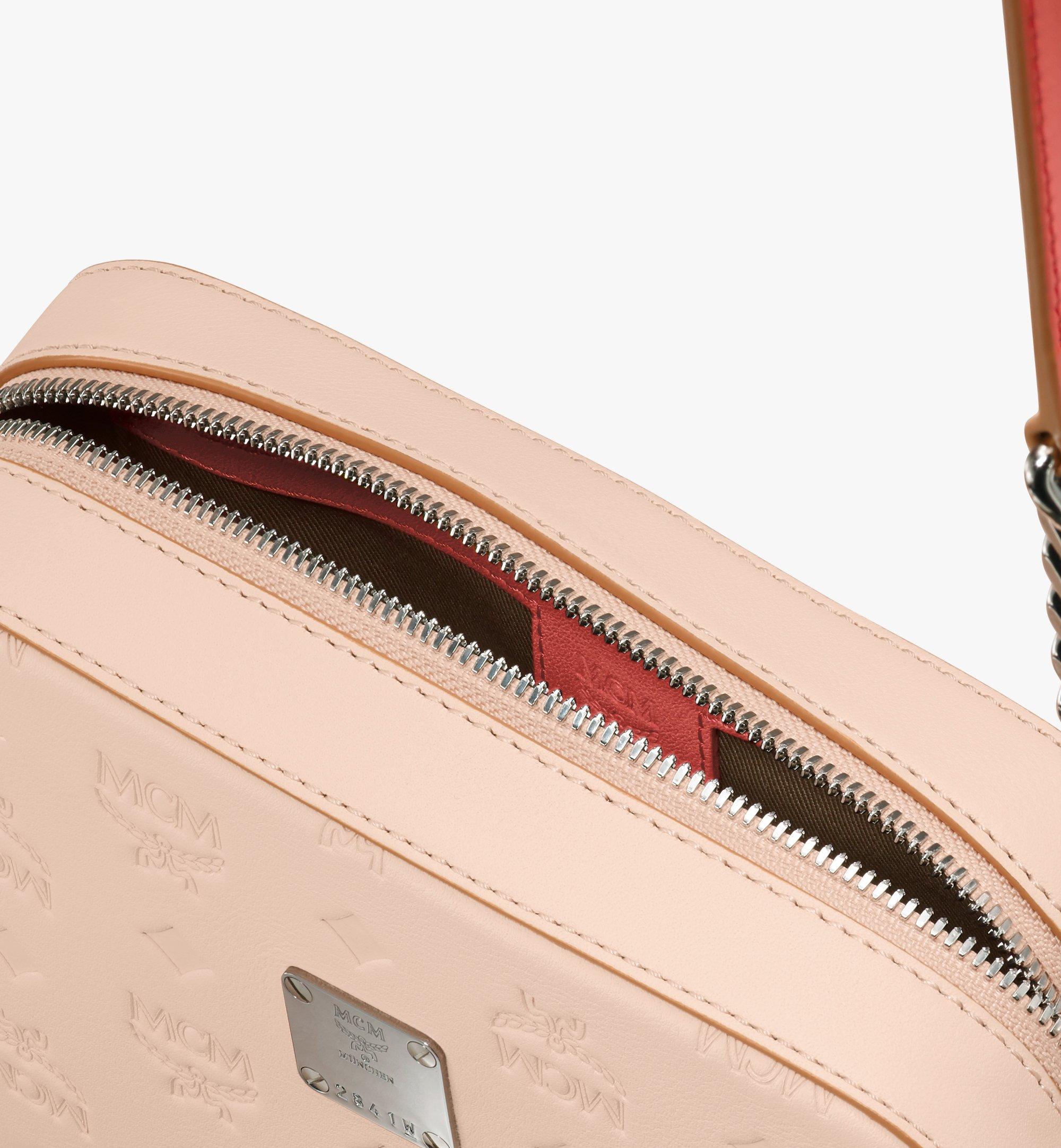 One Size Aren Crossbody Pouch in Monogram Leather Beige MCM ®TH