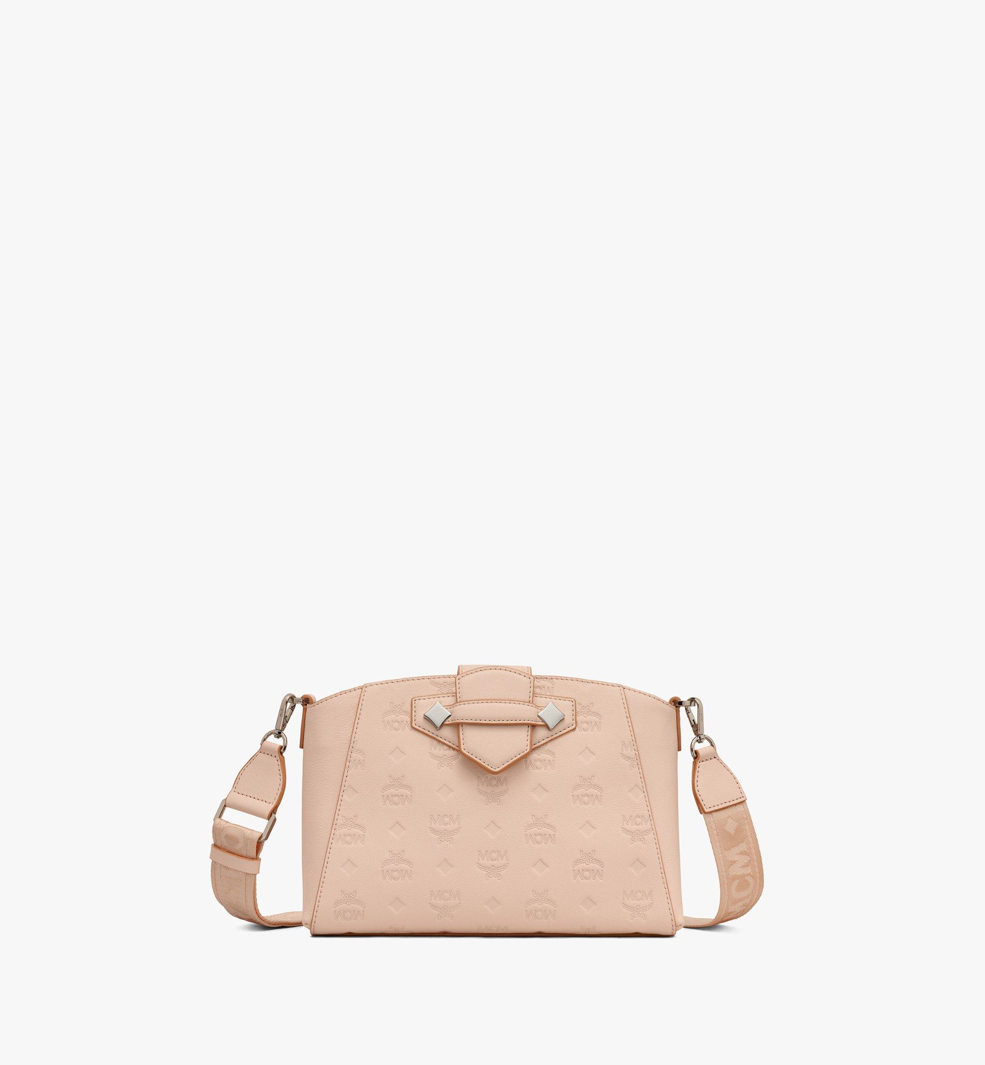 small beige crossbody bag