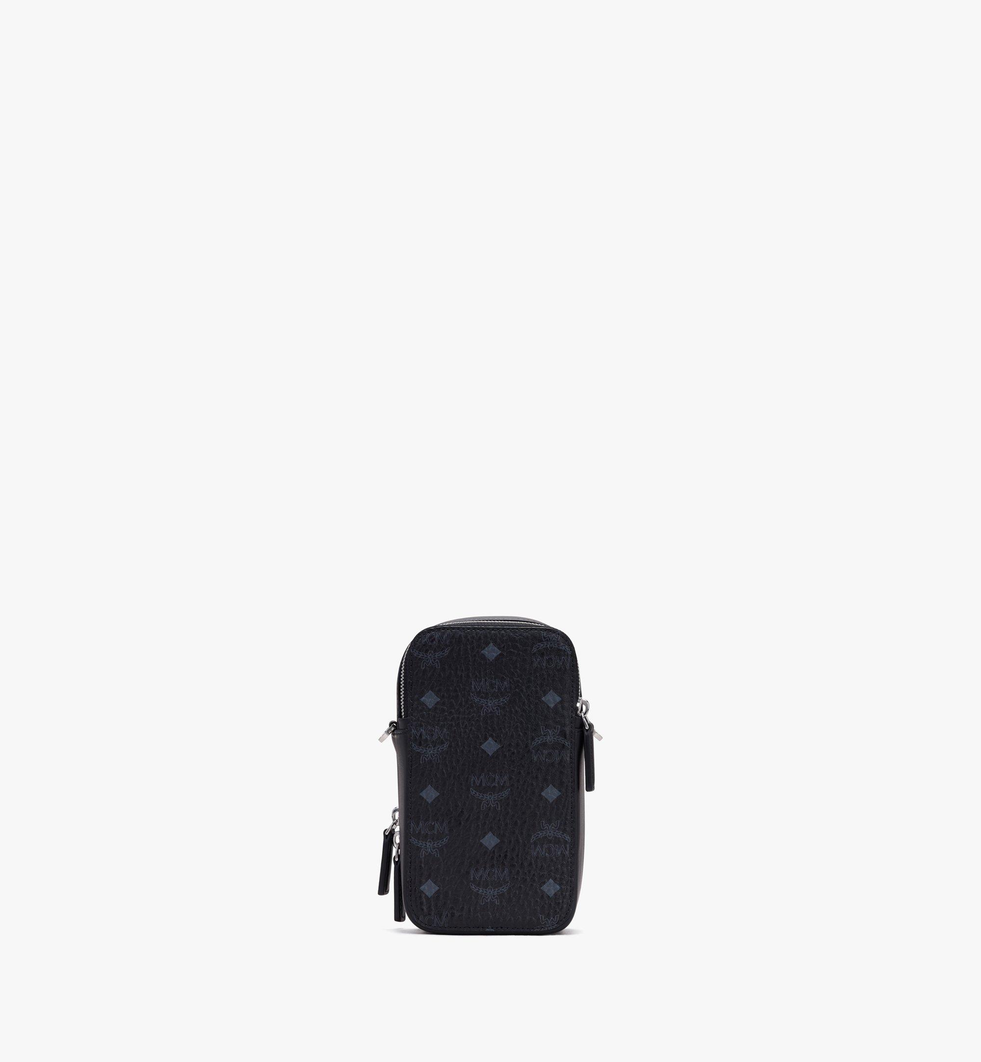 One Size N S Camera Bag In Visetos Black Mcm Hk