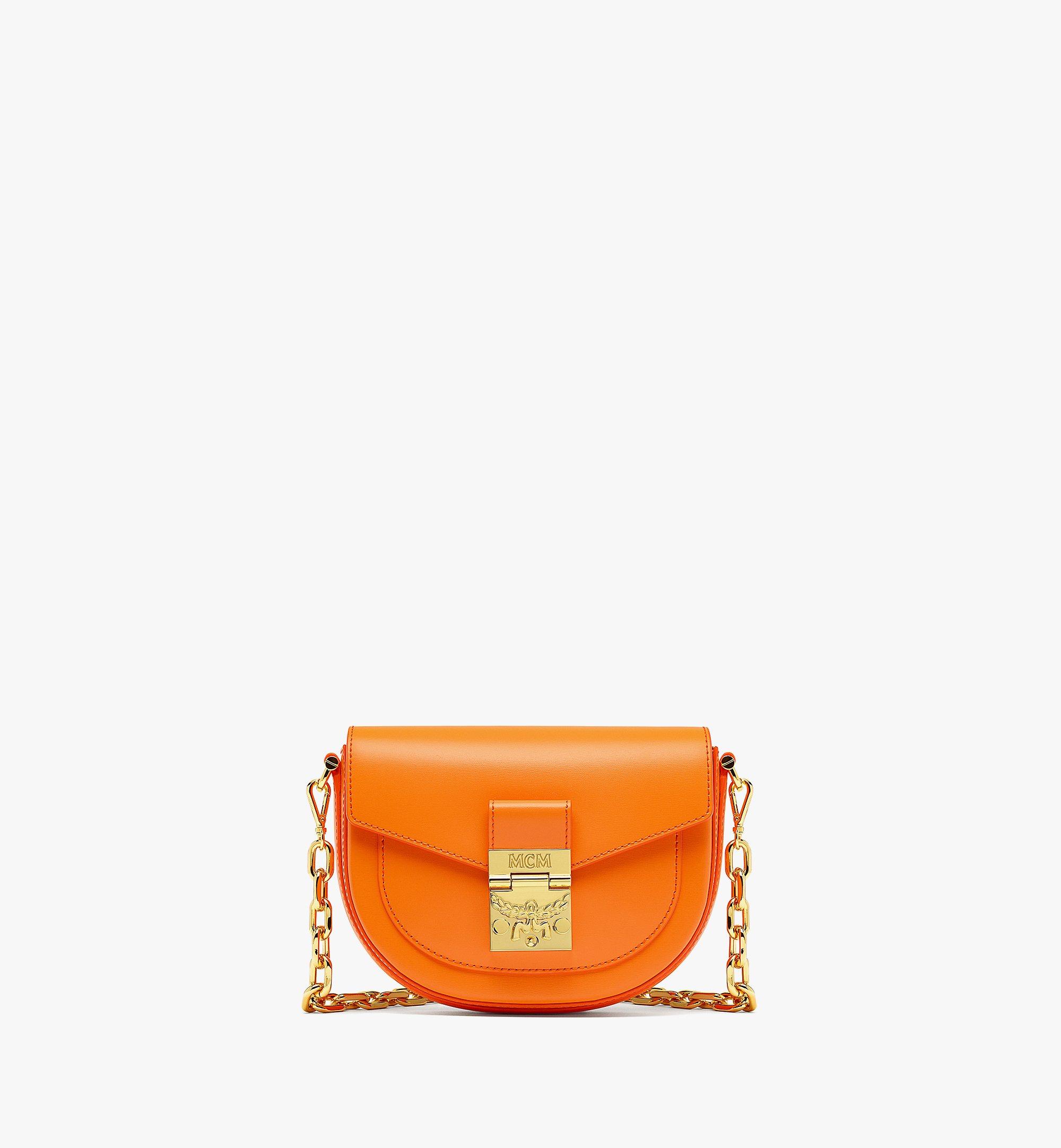 Mini Tracy Crossbody in Spanish Leather Orange MCM US