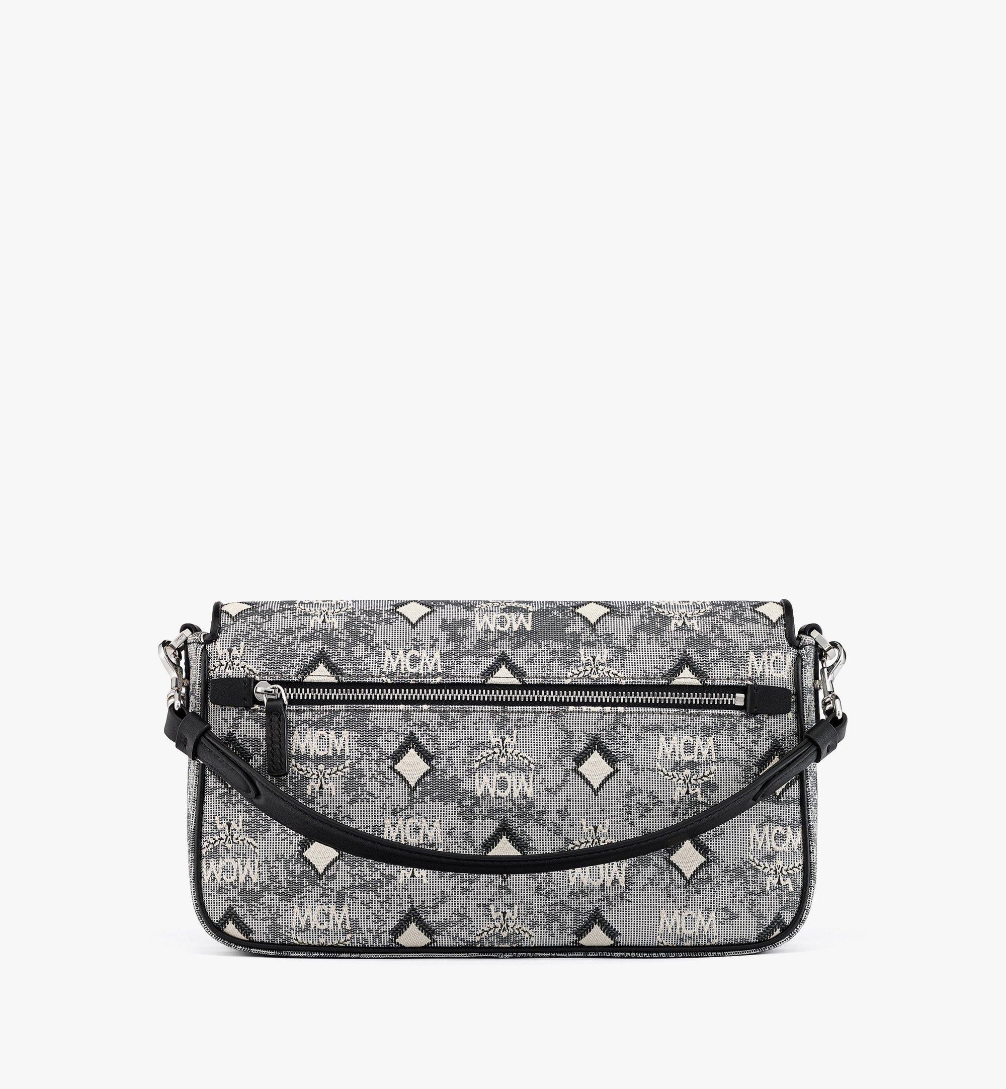 Medium Crossbody Bag in Vintage Jacquard Monogram Grey MCM ®US