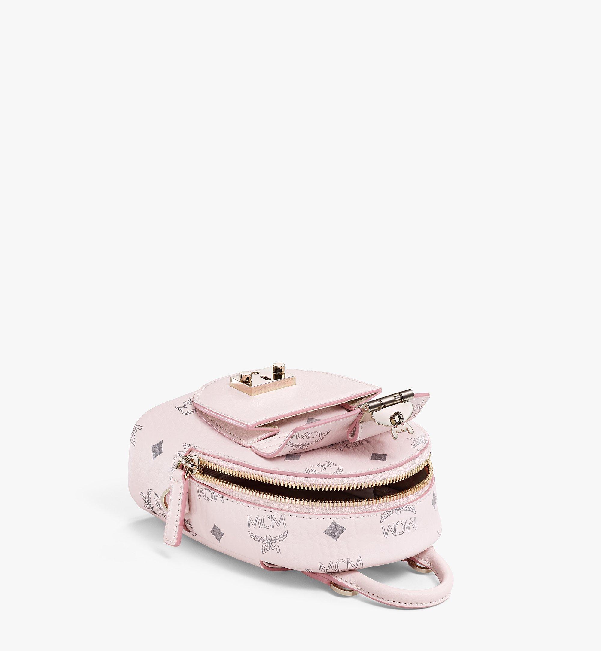 MCM Powder Pink Logo Patricia Visetos Mini Convertible Crossbody Bag, Best  Price and Reviews