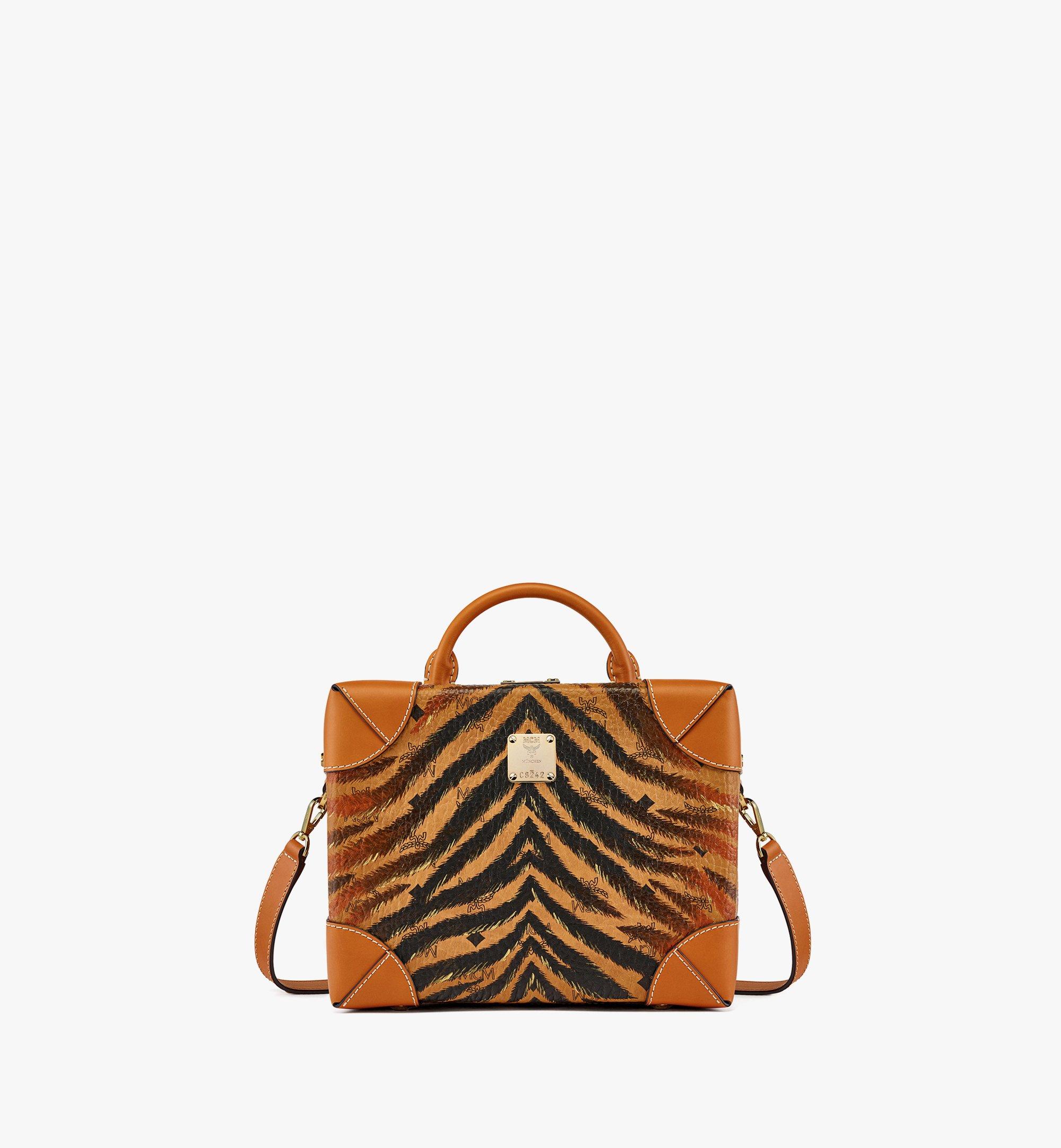 MCM Upcycling Project Soft Berlin Crossbody in Tiger Marquage Visetos Cognac MWRCSUP01CO001 Alternate View 1