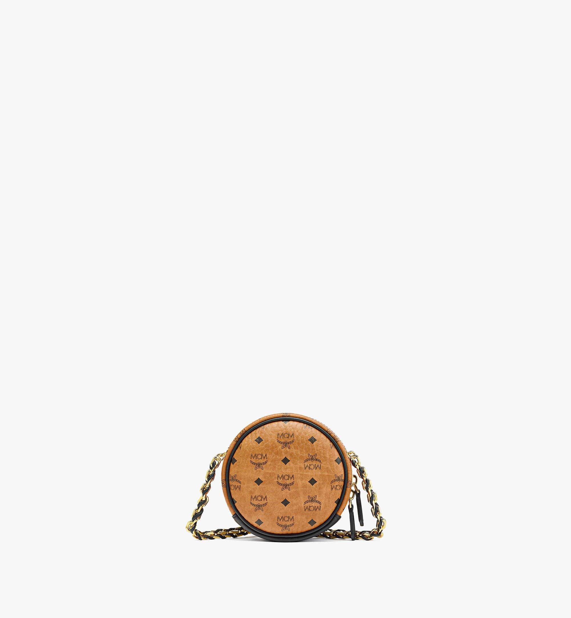 MCM Visetos Coated Studded Crossbody Bag