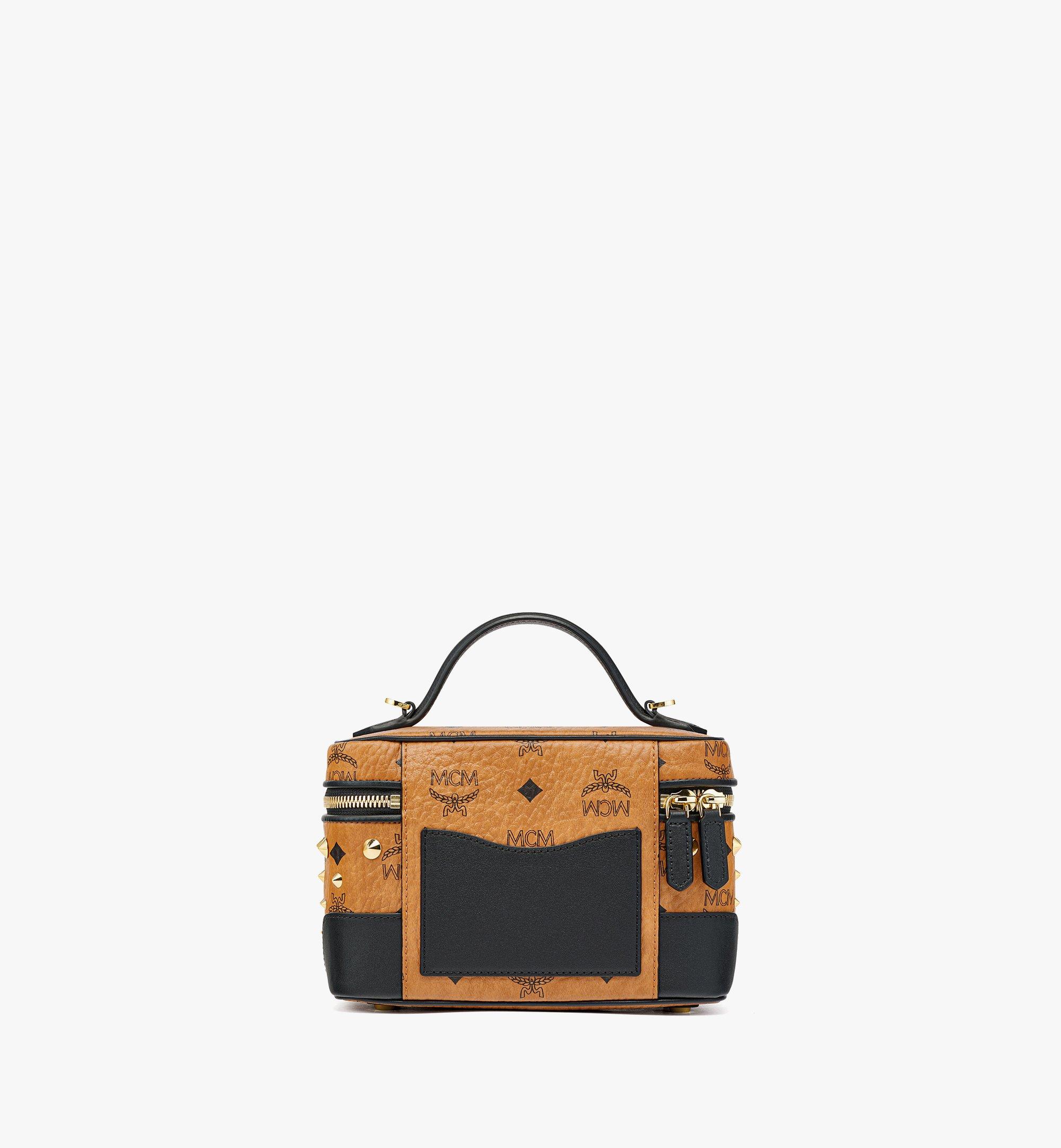 New MCM Rockstar Vanity Case, Cognac