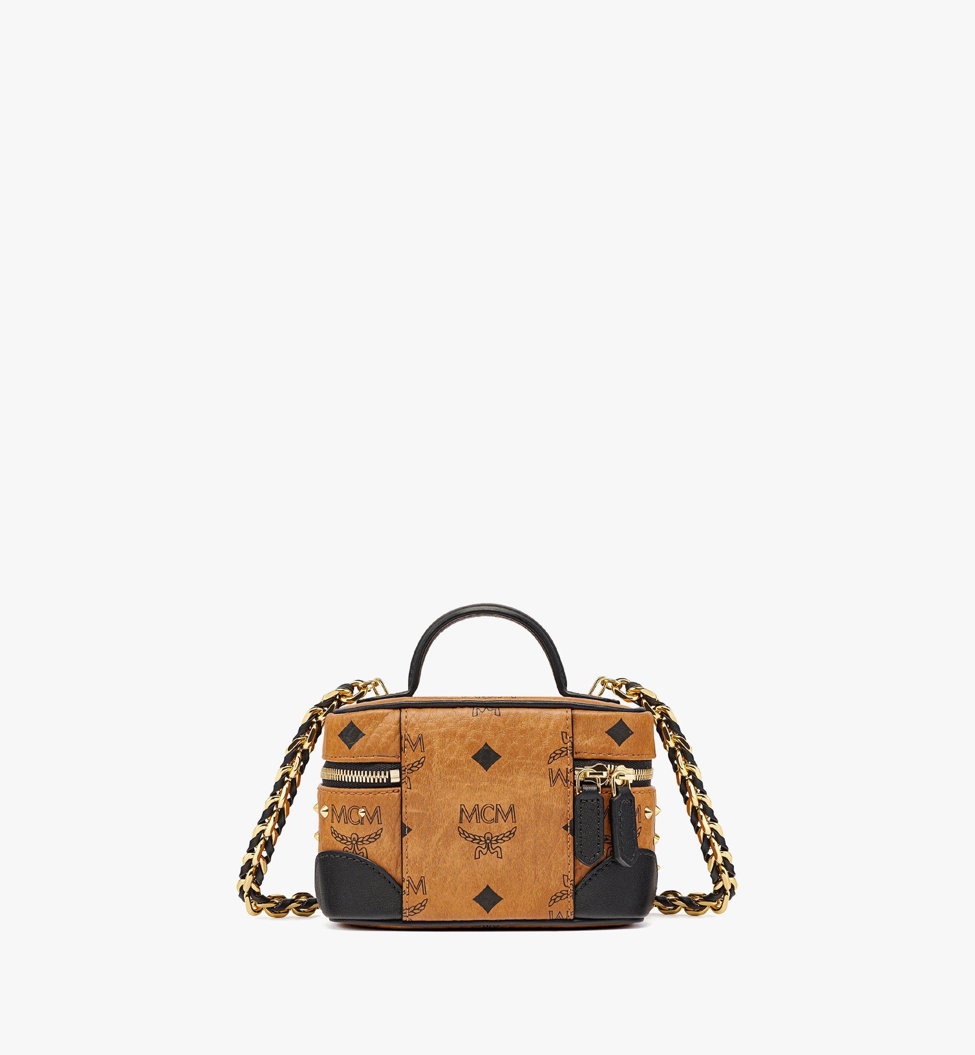 Mcm heritage mini satchel in visetos sale