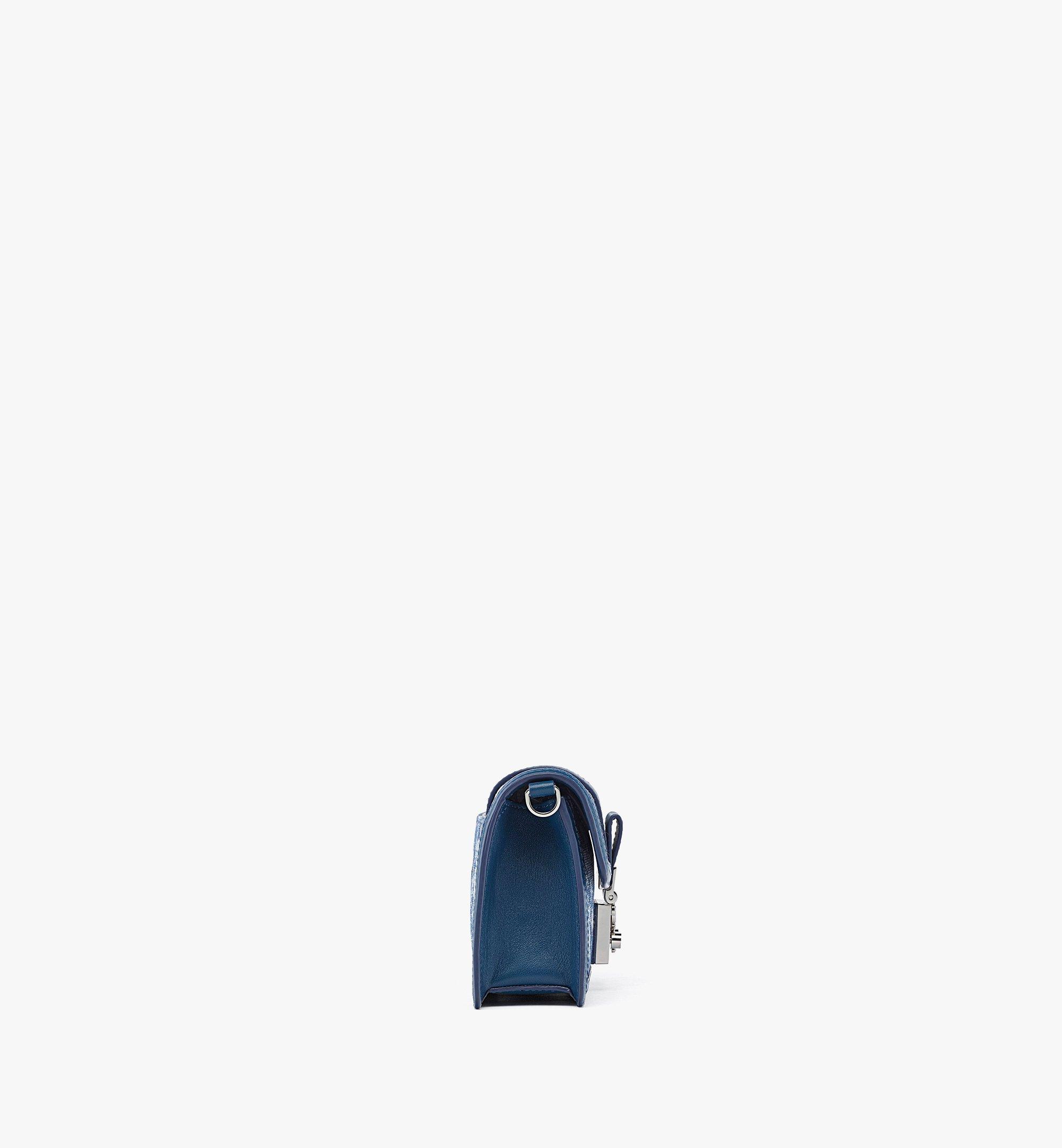 MCM 〈グレトル〉クロスボディ - ヴィンテージ モノグラム ジャカード Blue MWRCSWO01LU001 ほかの角度から見る 1