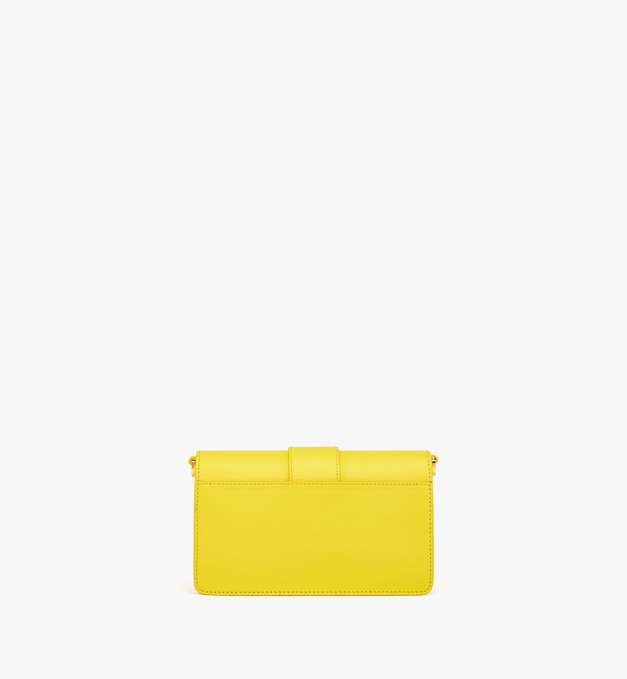 MCM Tracy Crossbody in Cubic Logo Leather Yellow MWRCSWO03Y3001 Alternate View 3